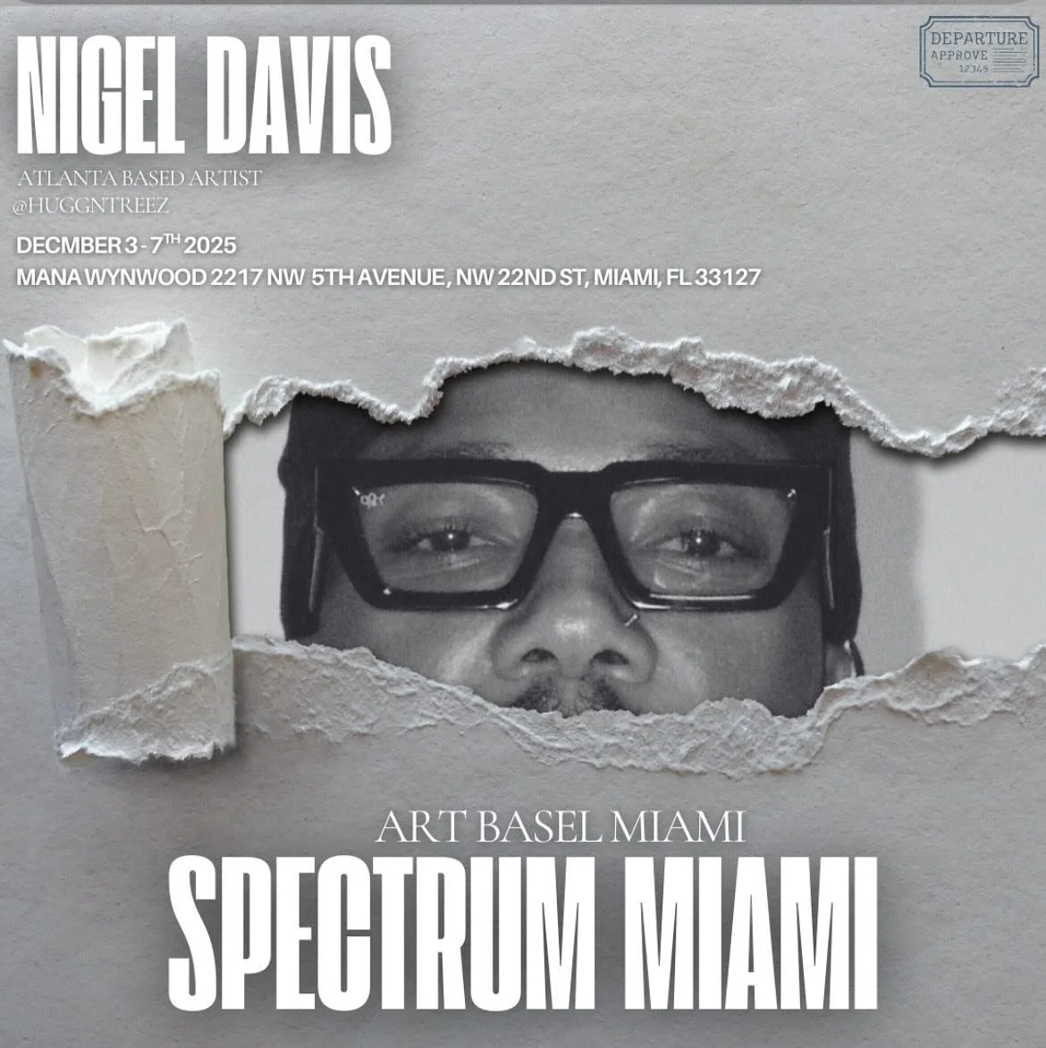 Proud to announce that I will be showcasing my work with @spectrummiami this December for Art Basel! Come and see ya boy at Booth #1307 December 3-7th 2025!!! 

MIAMI LETS GOOO!!! 

👻🍄
&ldquo;NEVER YIELD GOOD ENERGY.&rdquo;&copy;️
Huggntreez 
ATL 
