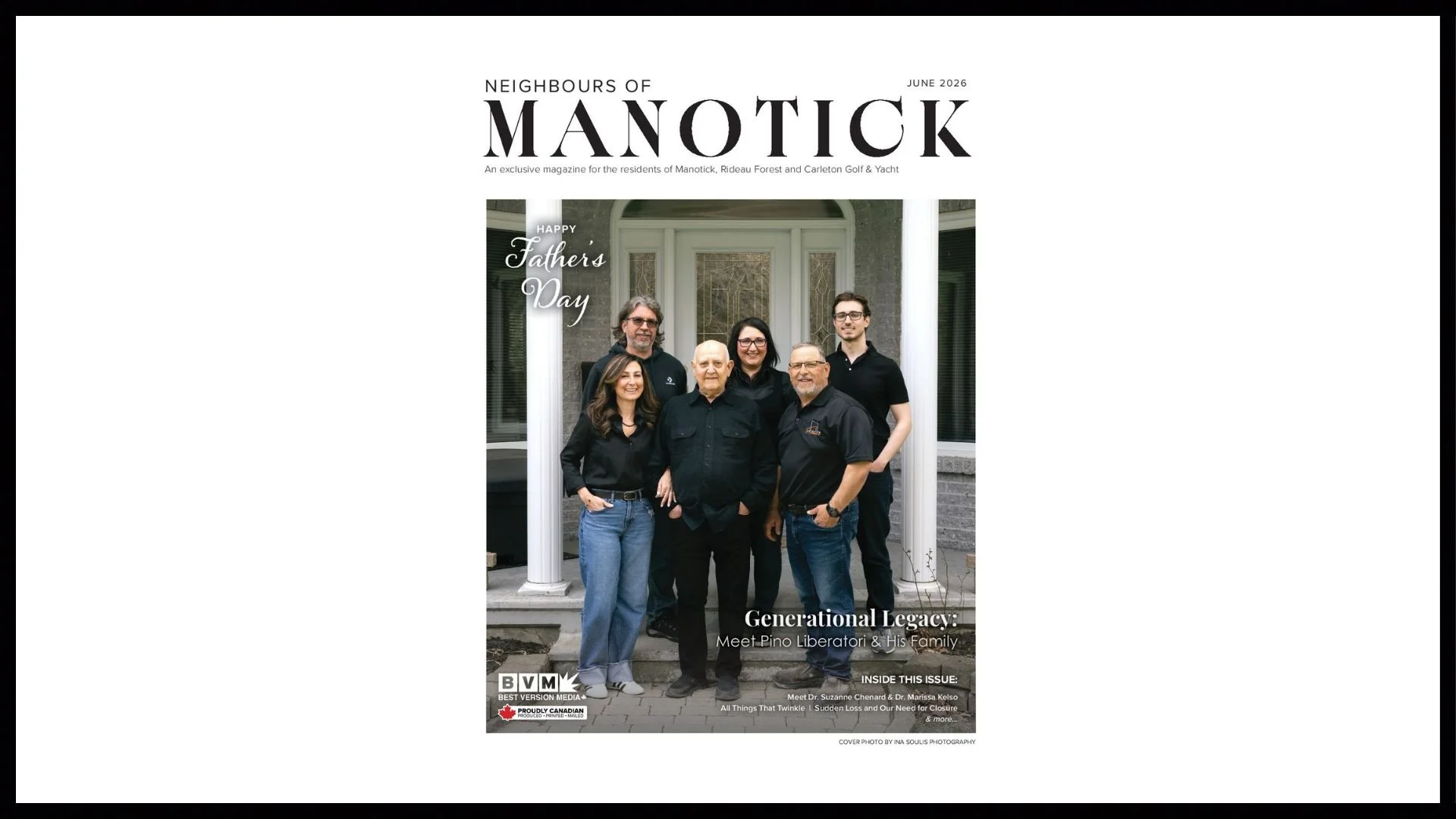 Antonick Featured in Neighbours of Manotick Magazine