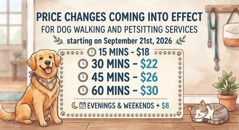 Please read the following for upcoming changes to our service hours &amp; Prices.  If you have any questions or concerns about the changes please feel free to reach out