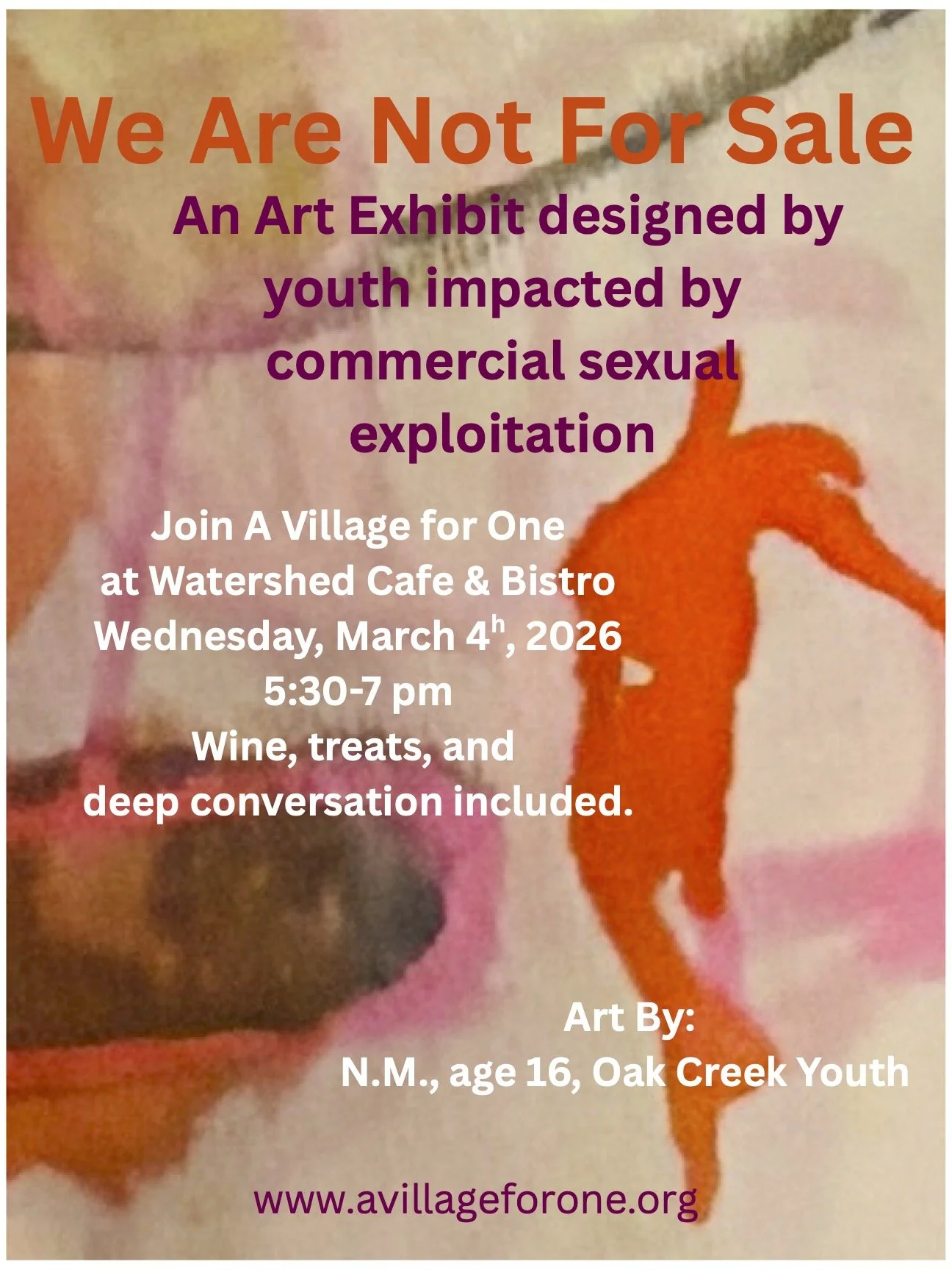 Art Exhibit - We Are Not for Sale 