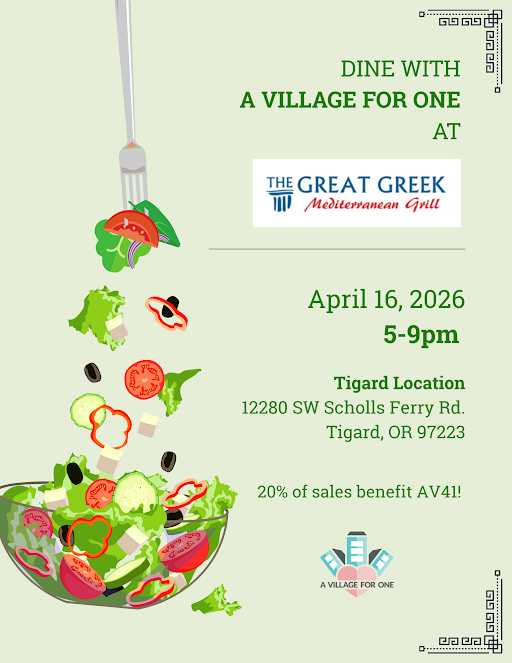 Dine Out with A Village for One! 