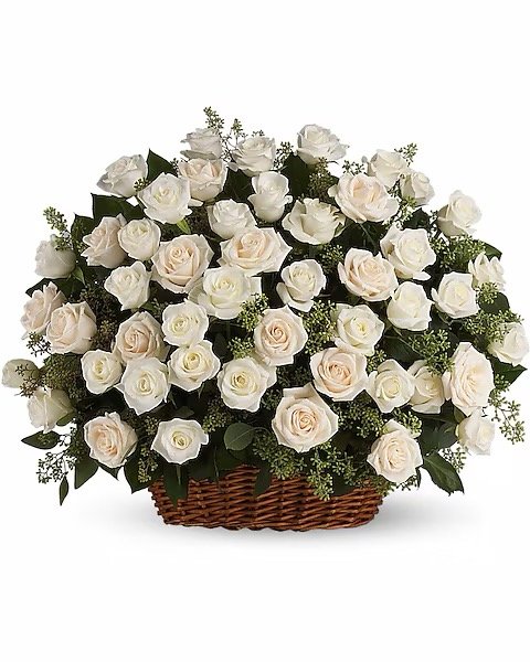 Panier Abondance de roses