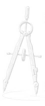 A technical drawing of a compass, a drawing instrument used for drafting and measuring.