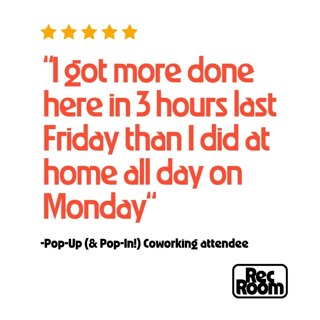 It's the second-to-last Pop-Up (&amp; Pop-In!) Coworking &amp; this says it all! 👏🏻

Come to @lackawannastation anytime from 10-5 and bring whatever you need to move the needle on. Join our WiFi and get to work in a cool spot (the skylights! the mu