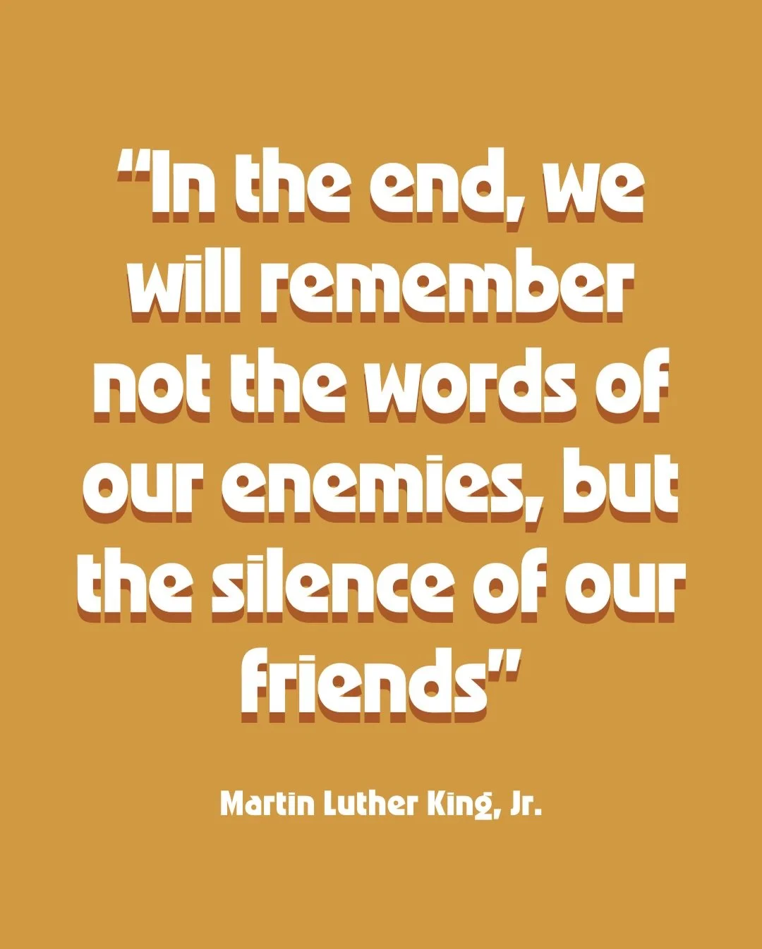 Today, we honor the legacy of Dr. Martin Luther King Jr., a visionary leader whose words and actions continue to inspire us to build a more just and equitable world.

His words &ldquo;In the end, we will remember not the words of our enemies, but the