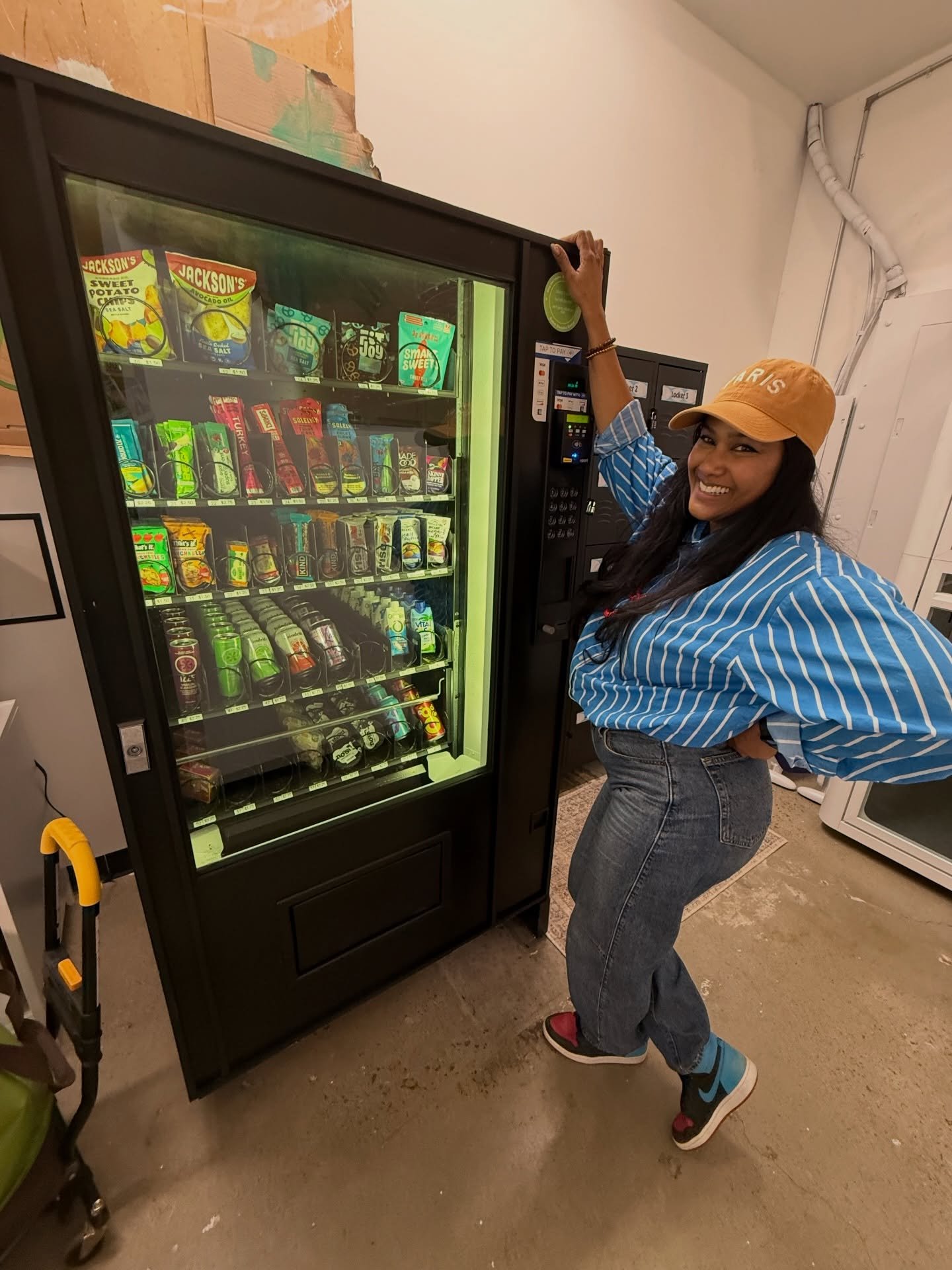 We want to give the biggest, the largest, thank you to one of our members, Tasneem, for hooking us up with our new ✨vending machine✨

On top of that, she mindfully stocked it with health-conscious snacks &amp; drinks! Isn&rsquo;t she the best? Everyo