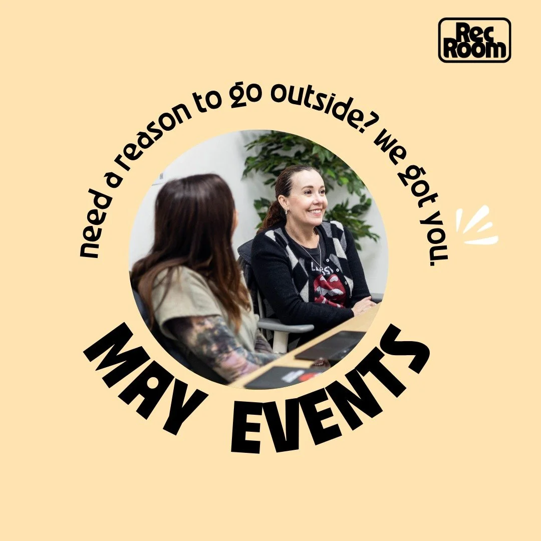 May at RecRoom = your calendar just got WAY more fun 🎉

Think creative mornings that spark creativity, hands-on workshops (hello financial clarity💸), community hangs, and after-hours socials that actually make meeting people exciting! From skill-bu