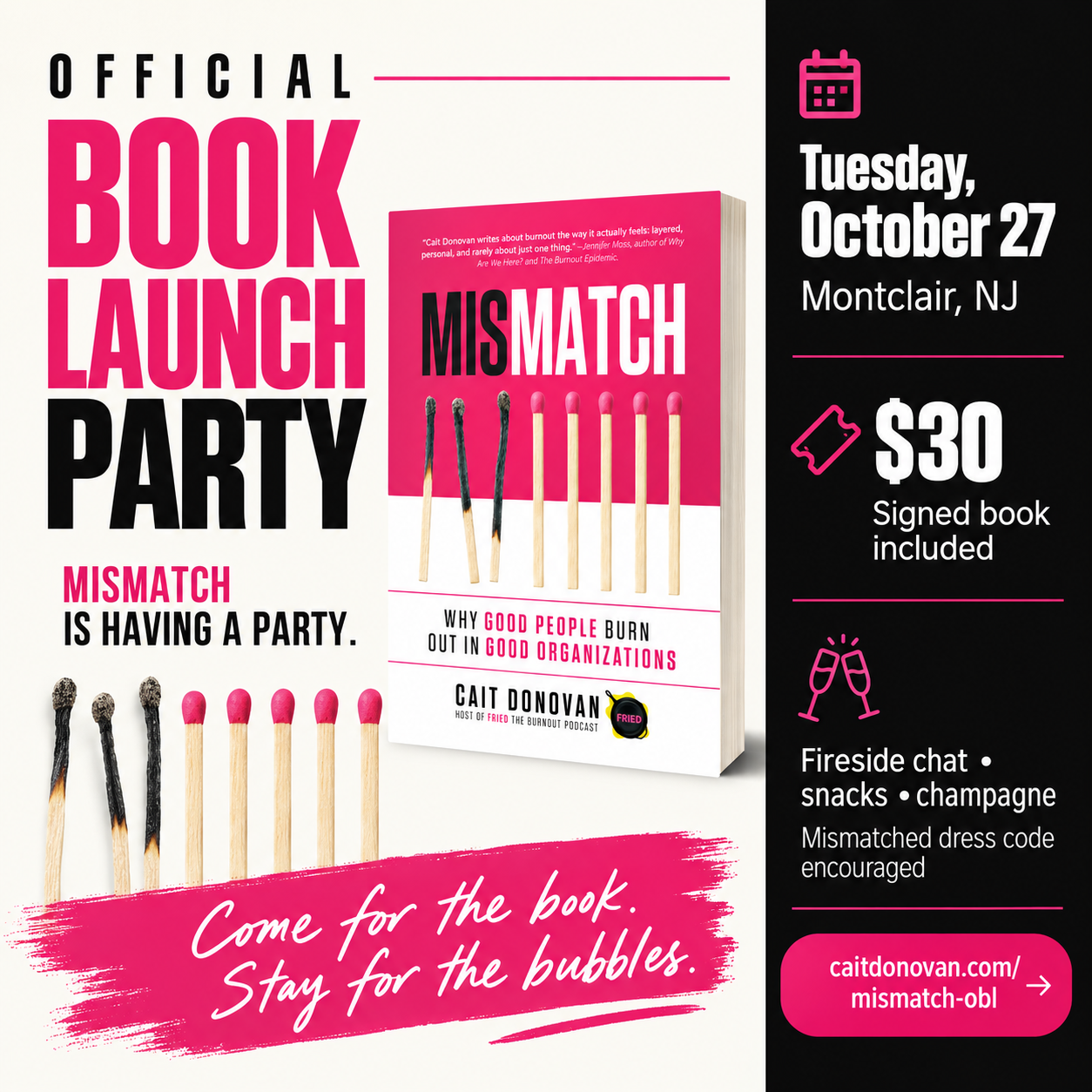 Mismatch Official Book Launch — CAIT DONOVAN