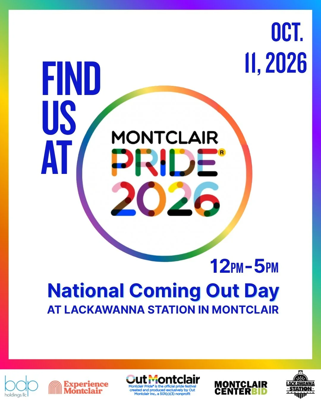 THIS SUNDAY, RecRoom will be at Pride! We'll be in the front parking lot (right near our sign/window!) with your chance to FREE day passes &amp; family fun!

You won't want to miss it ✨ We'll see you there! 

#montclairnj #montclairevents #montclairp