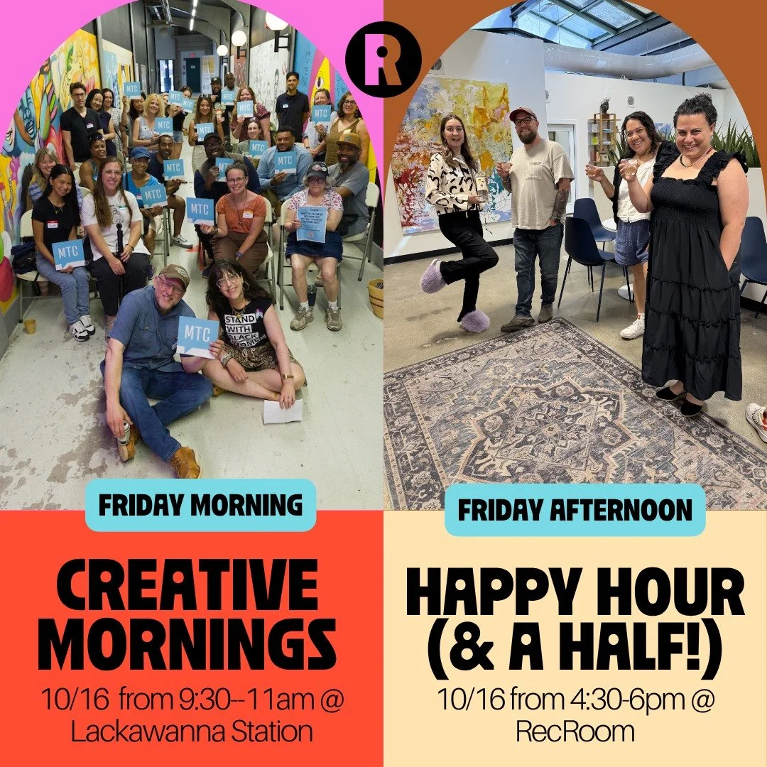 One Friday. Two ways to connect. ✨🍻 All the more reason to make RecRoom part of your Friday.

Whether you&rsquo;re looking to spark a new idea or kick off the weekend with good people, we&rsquo;ve got plans for you at RecRoom!

☀️ CreativeMornings: 