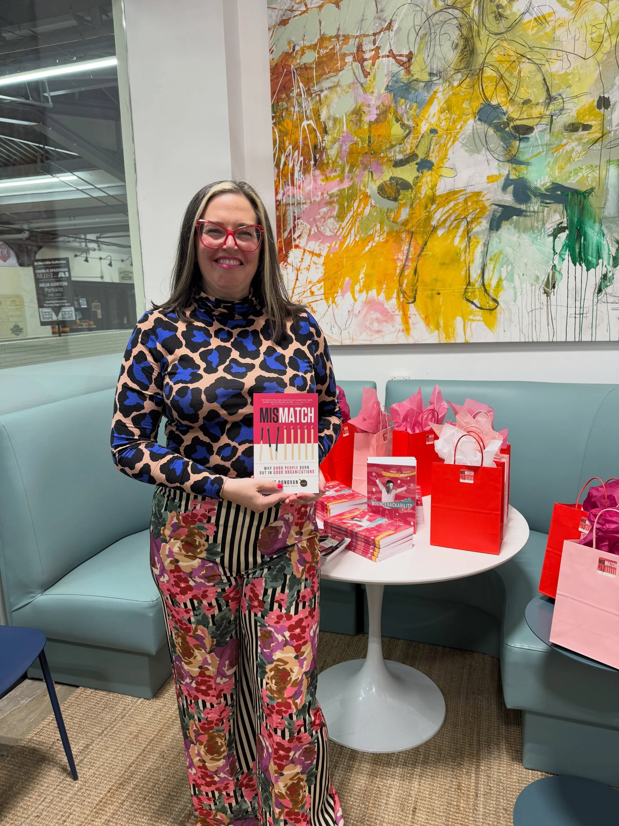 @caitdonovanspeaks is celebrating her book launch here tonight and we are SO proudcited to be included in this special occasion! If you&rsquo;re a good person who is burnt out in a good organization, go grab a copy of Mismatch (link in Cait&rsquo;s b