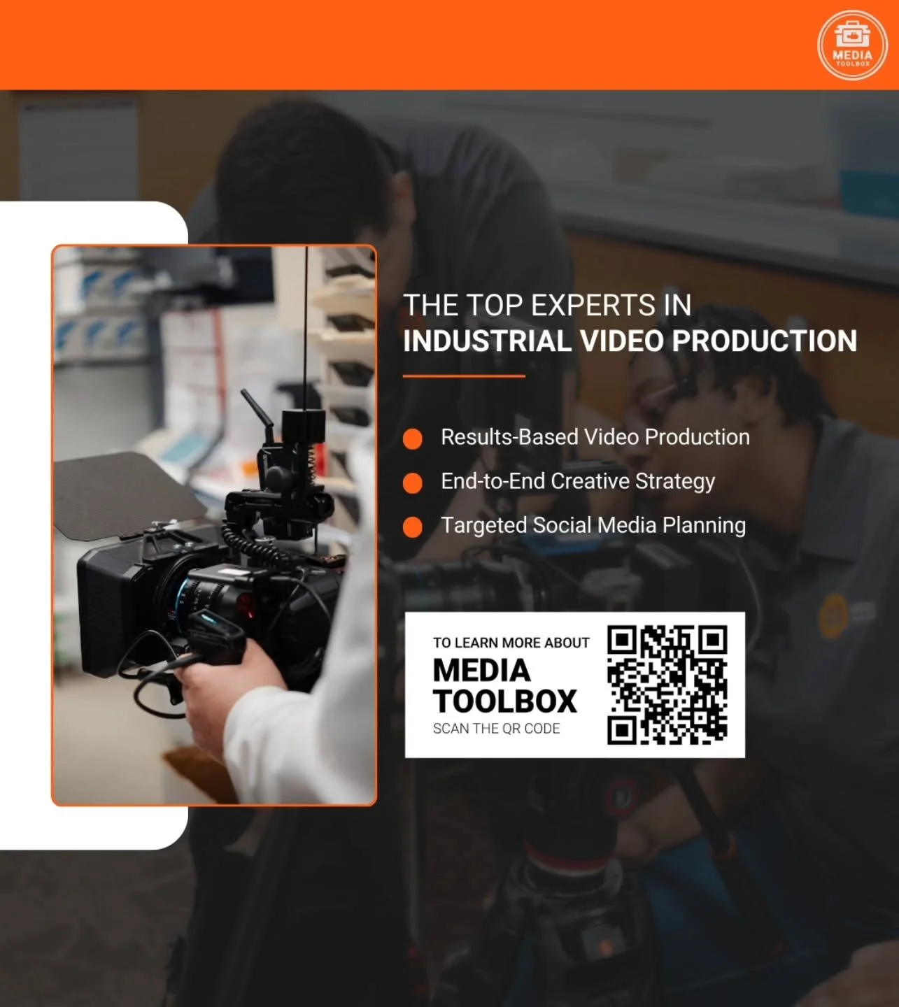 A lot of video projects break down once too many hands get involved.

Strategy is handled by one team.
Production is outsourced to another.

We built Media Toolbox as an alternative to that model.

By keeping strategy, creative direction, and product