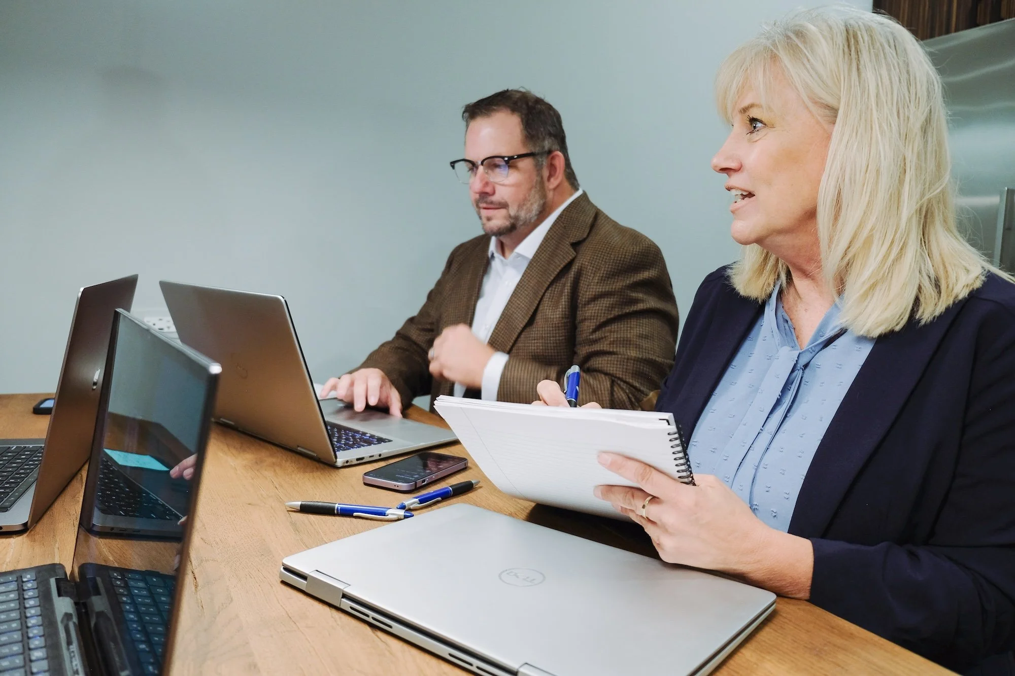 The Thornwood Financial team hard at work.
