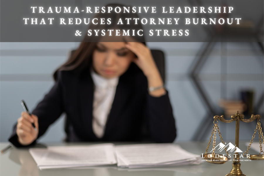 Structural Buffers: Trauma-Responsive Leadership That Reduces Attorney Burnout and Systemic Stress