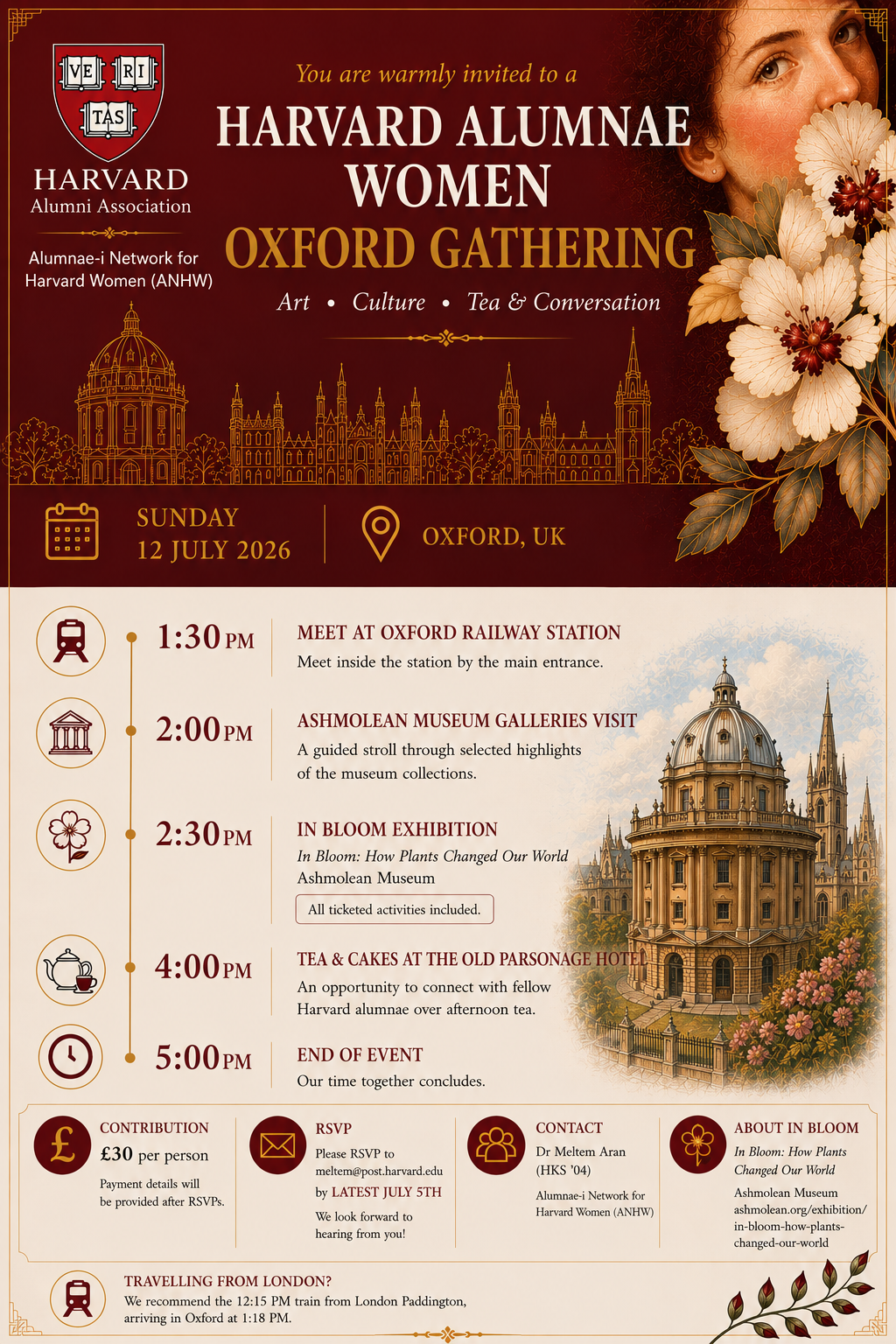 ANHW Oxford Gathering: Art, Culture & Tea in Oxford