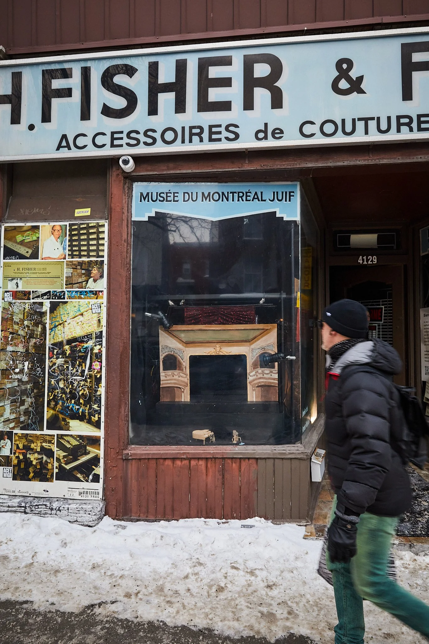 Vitrine with Passerby