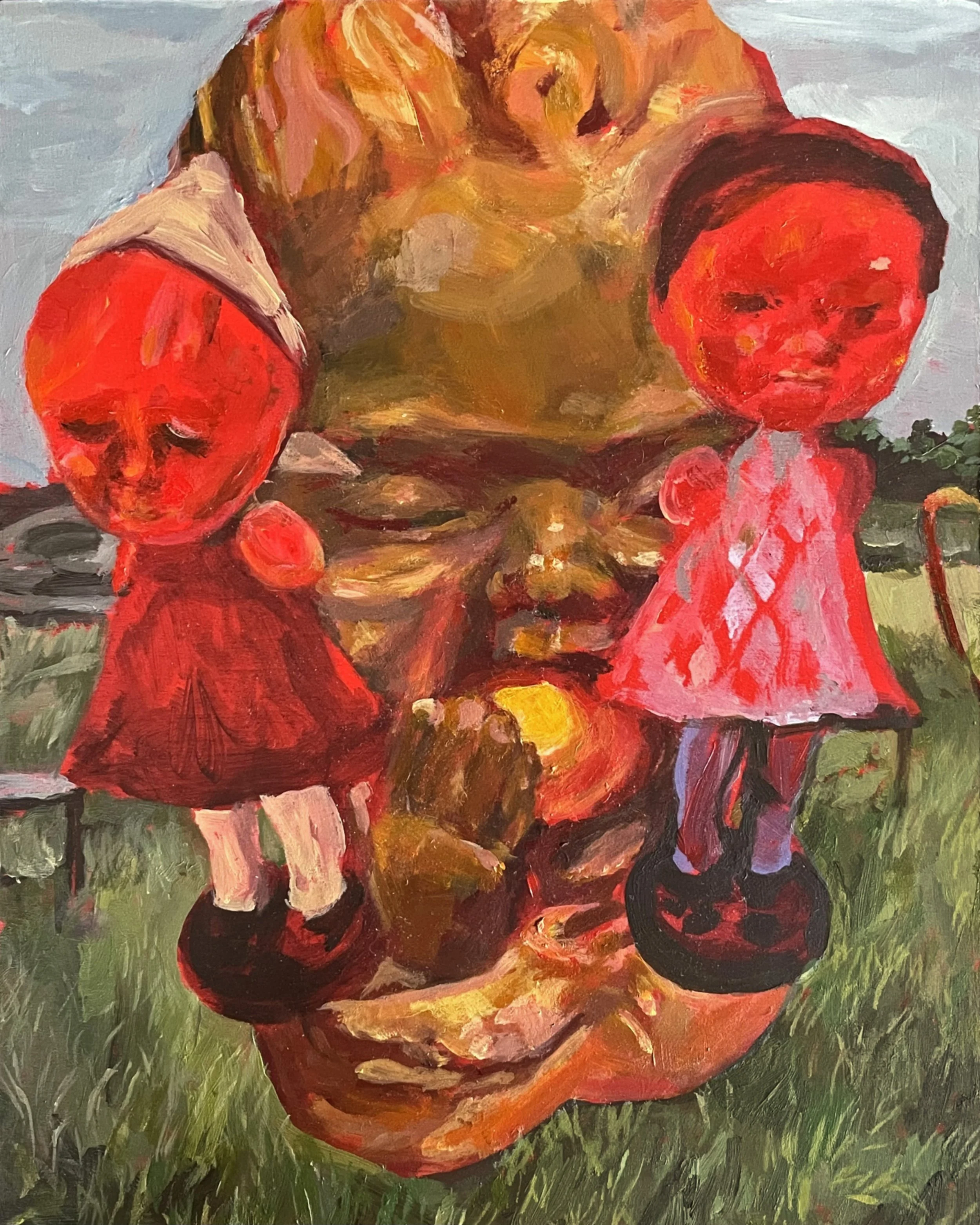 Illuminate, 2025, 8x10", acrylic on wood board