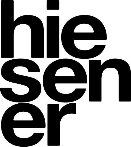 Hiesener Black Logo Stacked