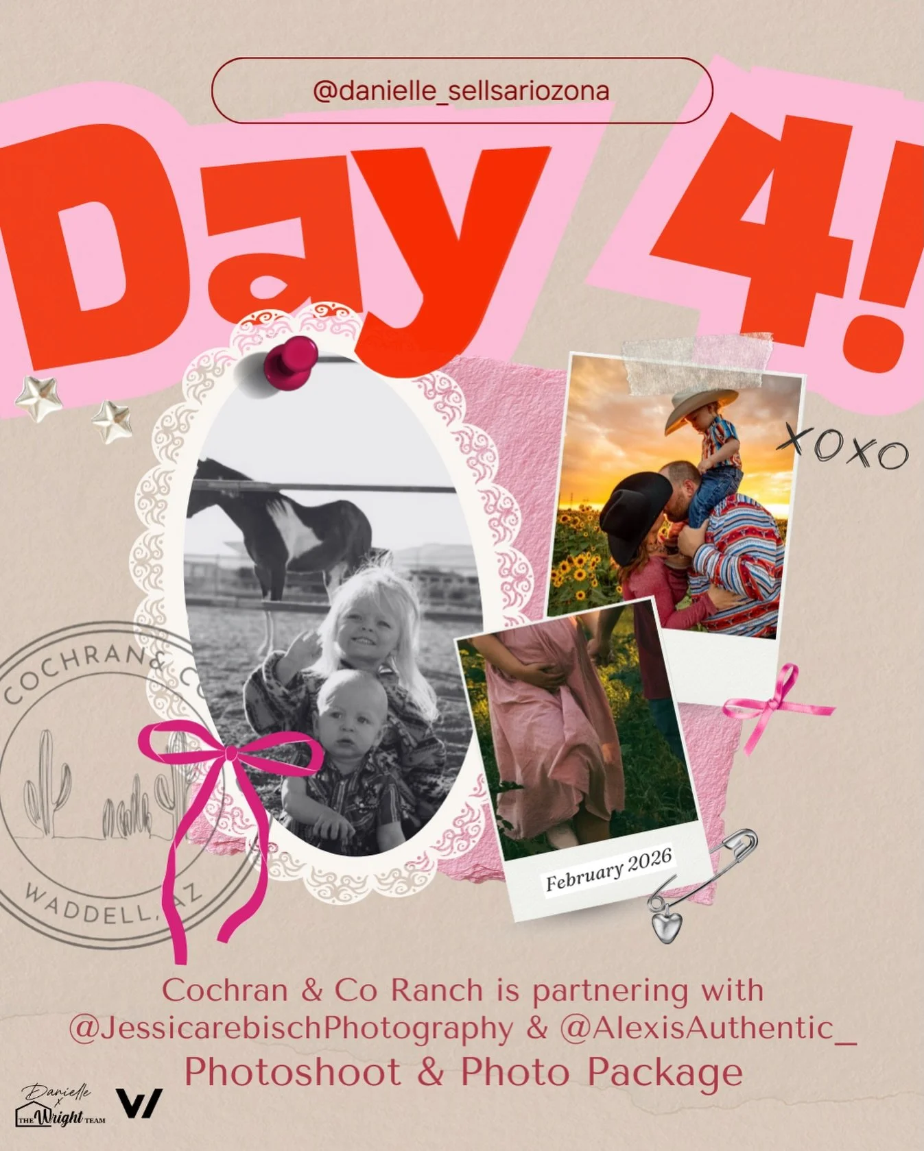 ✨ Day 4 of our Galentine&rsquo;s Giveaway! ✨

Today we&rsquo;re teaming up with Cochran &amp; Co Ranch AZ and I&rsquo;m so excited about this one 🤍
Not one, but TWO photographers means TWO WINNERS 🎉🎉

We&rsquo;re giving away two 30-minute photogra