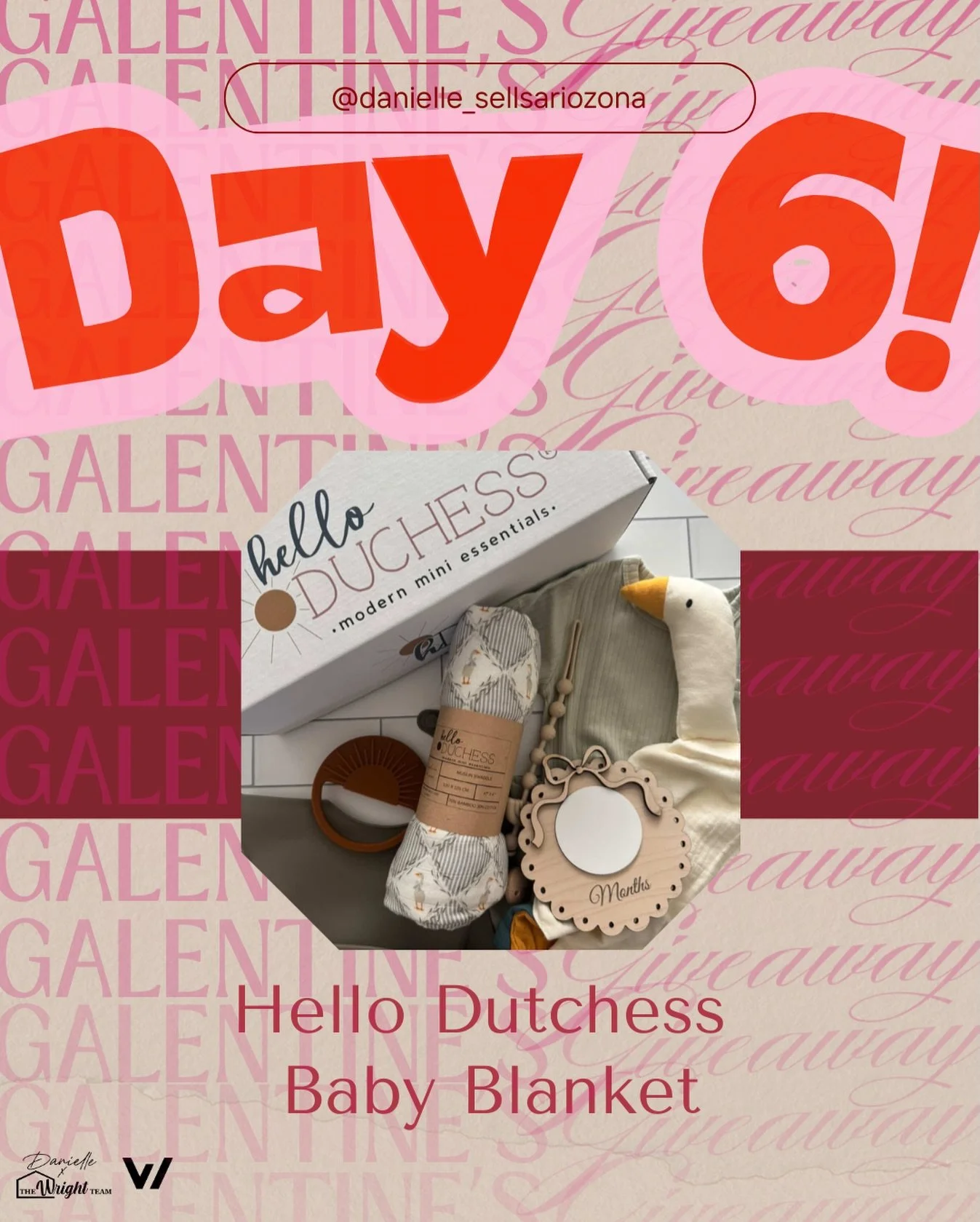 💕 DAY SIX of our Valentine&rsquo;s Day Giveaway! 💕

Today we&rsquo;re teaming up with Hello Duchess to give away the sweetest baby box the kind of gift you keep forever. 🕊️
And yes&hellip; the bib can be engraved and personalized just for the winn