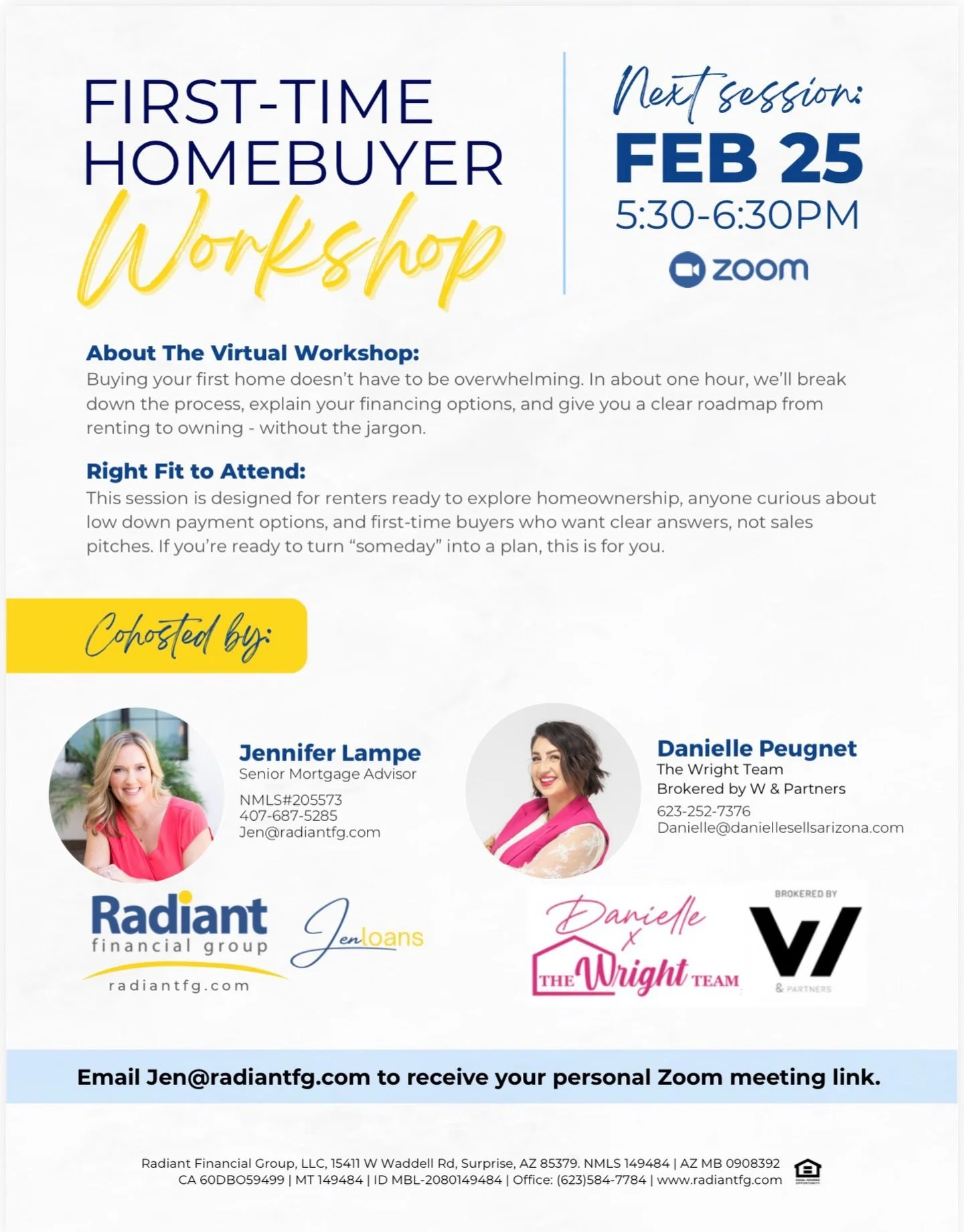 Who&rsquo;s ready for another First-Time Homebuyers Class?! 🏡✨

If buying a home in 2026 is on your vision board but you&rsquo;re feeling overwhelmed, confused, or just don&rsquo;t know where to start this is for you.

@livelaughloanwithjen and I ar