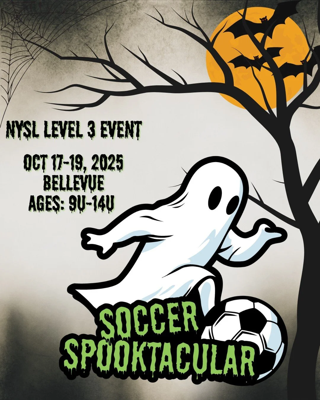Soccer is better spoooooky 👻⚽️👻⚽️👻

Register today for the Soccer Spooktacular! 
Open to Level 3 teams, registration ends 9/29