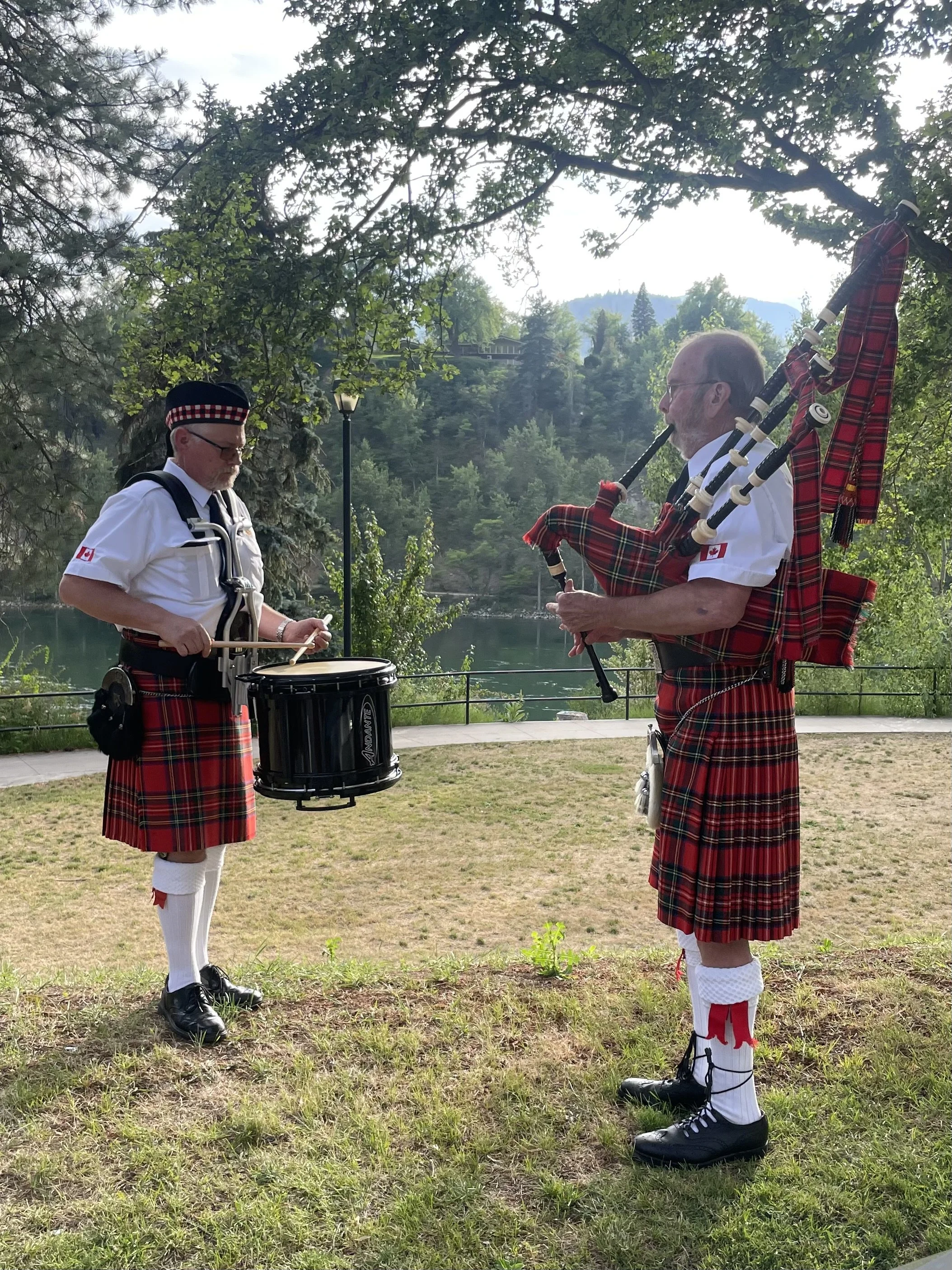 Brian and Murray before Music in the Park