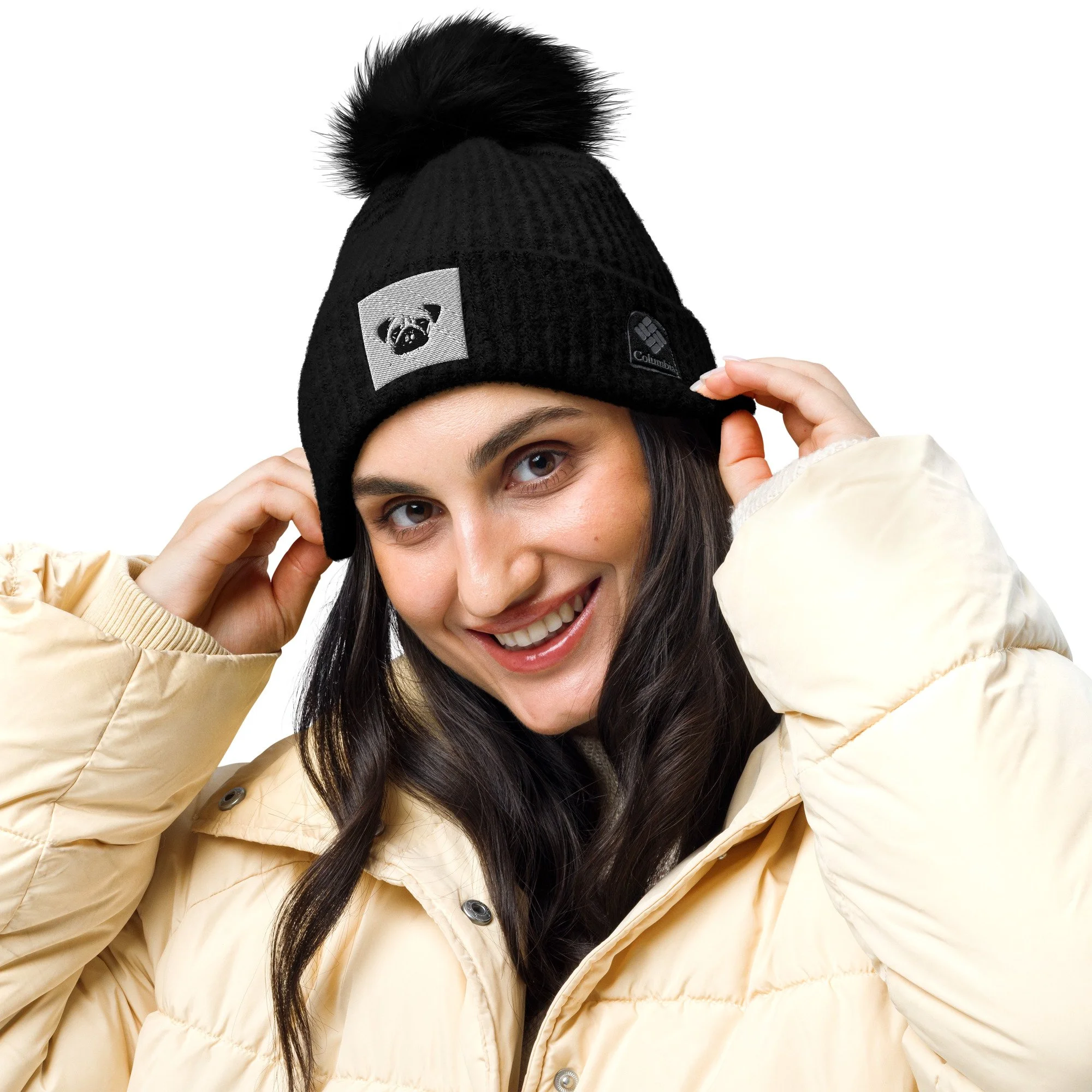 Columbia pom-pom beanie