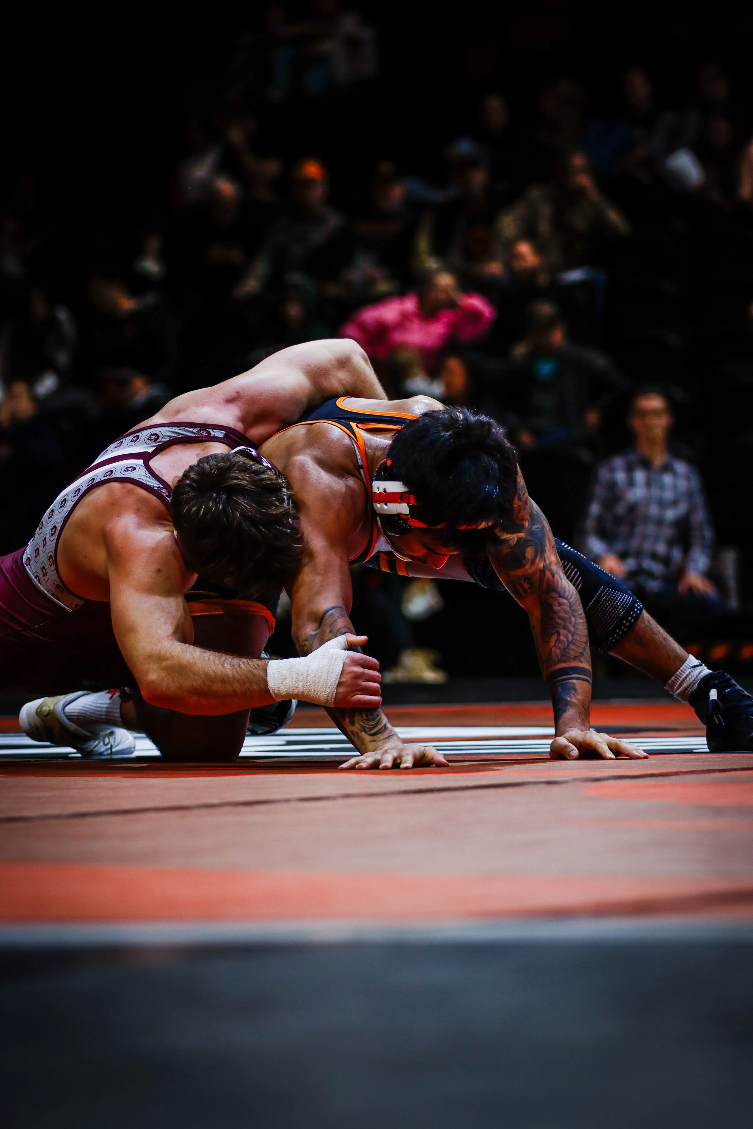 college wrestling match