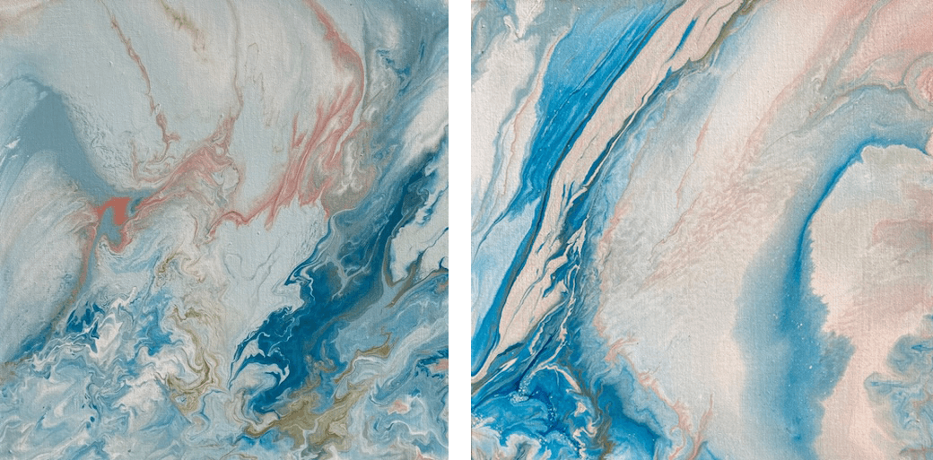 Winter's Horizon diptych, each canvas 20 x 20 ⎮ $295