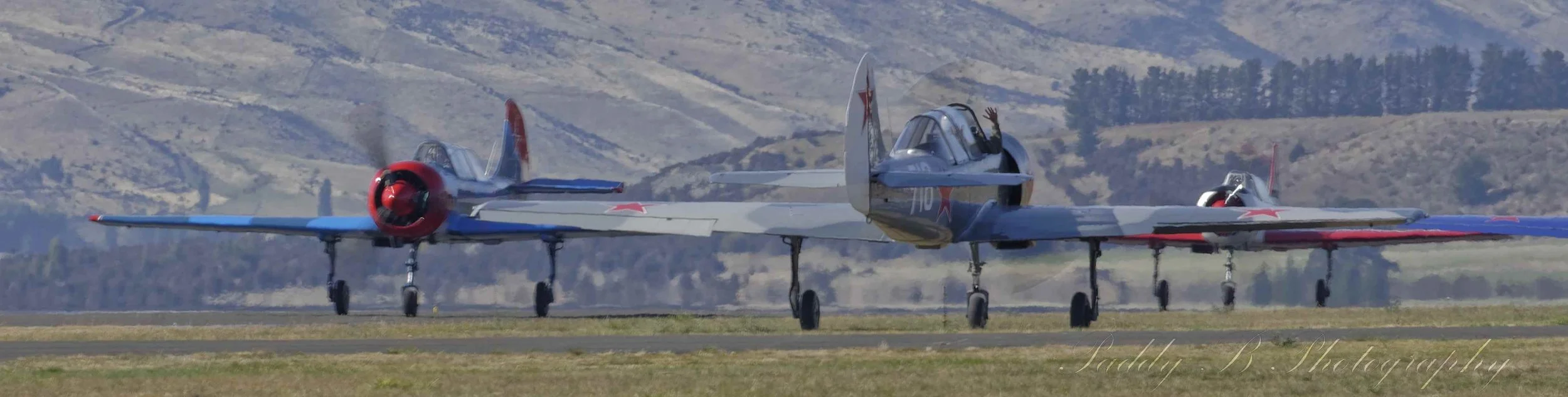 Nanchangs parading at Warbirds over Wanaka 2024 - Wanaka NZ