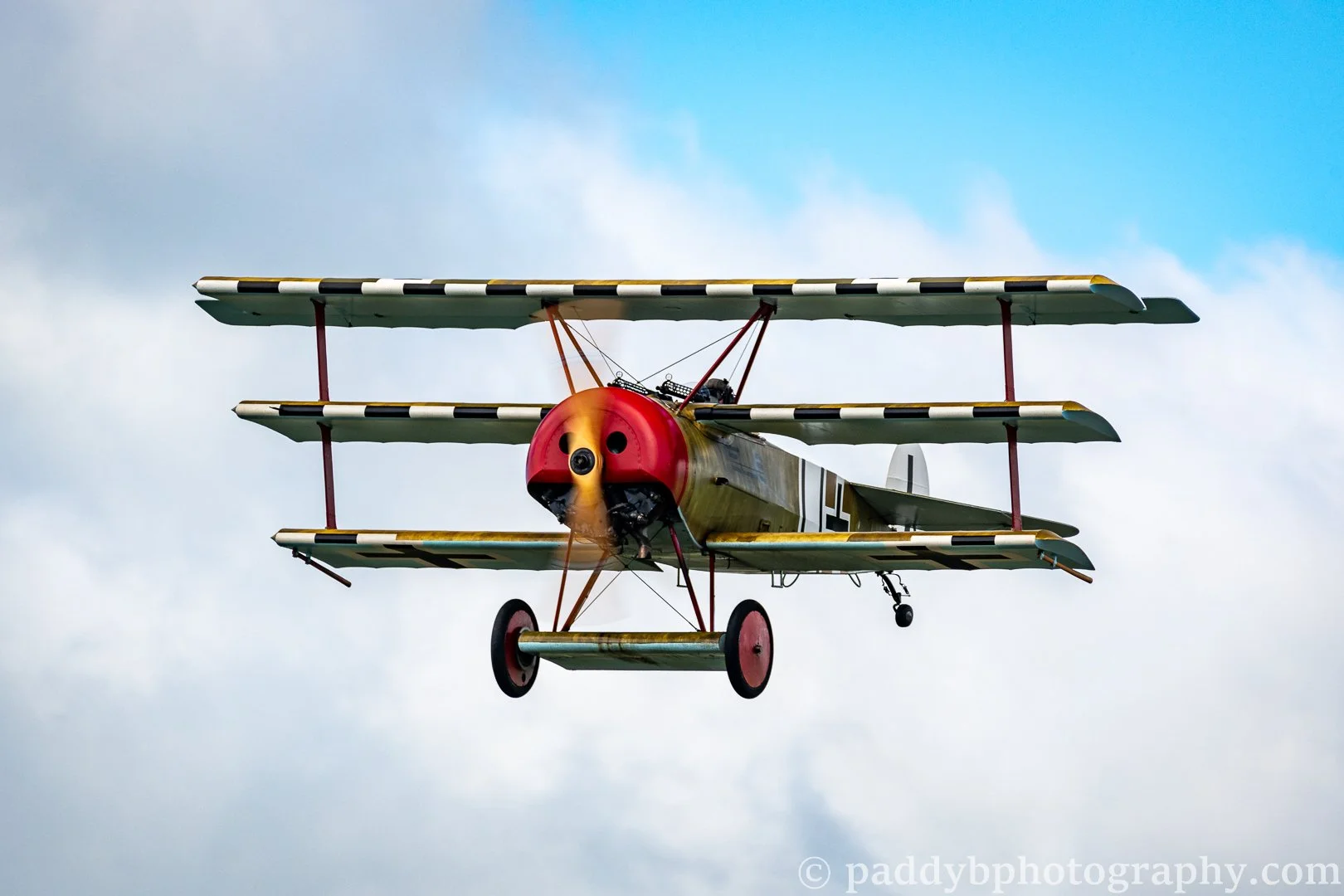 Fokker Dr.1 Replica takes flight - Hood Aerodrome, Masterton NZ