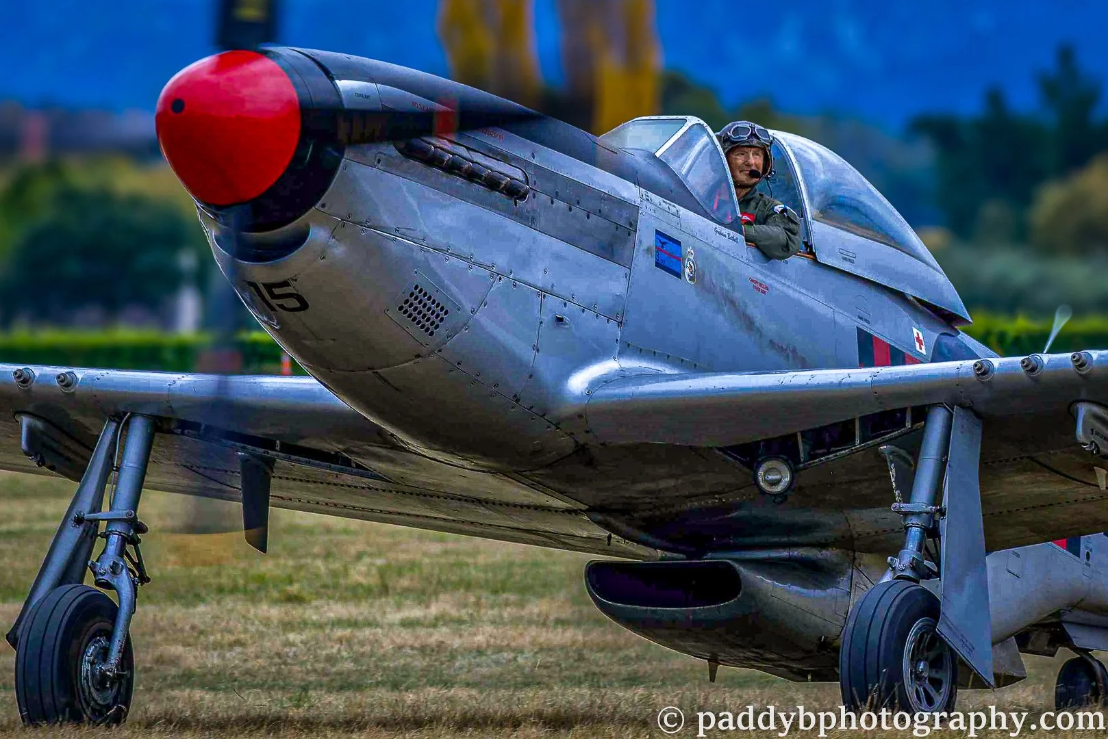 Graham Bethall after completing a display at Classic Fighters 2023. This P-51D now resides with the Hunter Warbirds collection in Scone, NSW, Australia