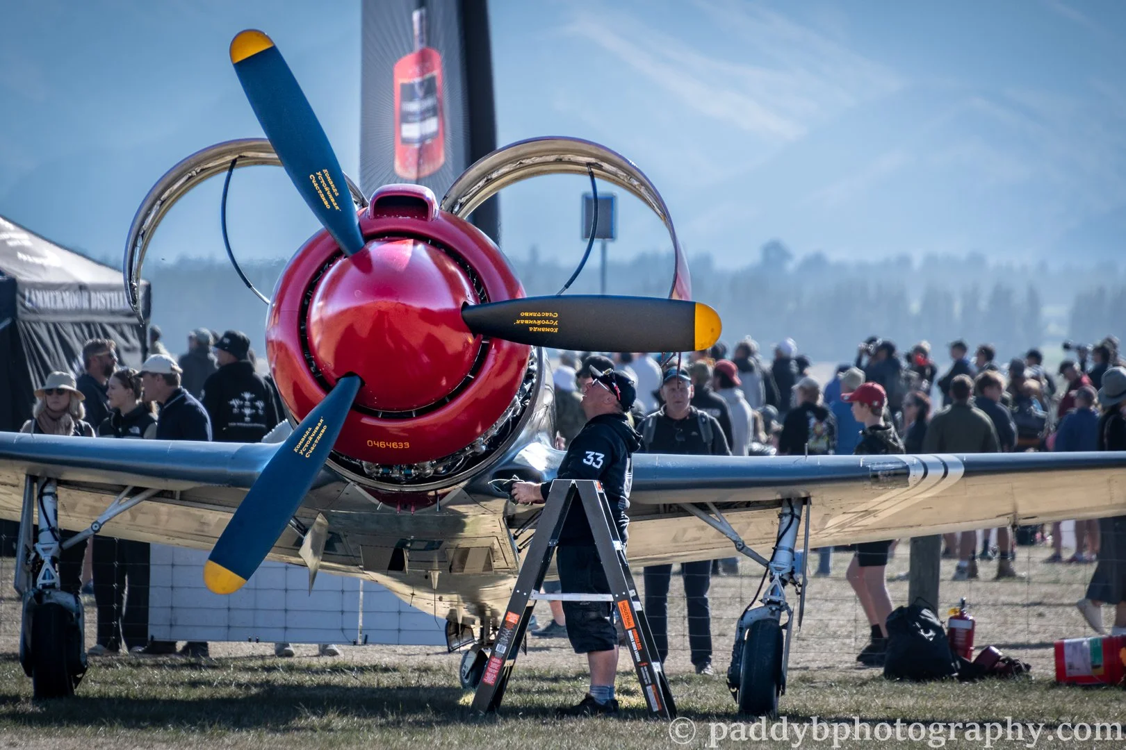 Early morning preps taking place on Yak-3UPW "Steadfast" at Warbirds over Wanaka 2024