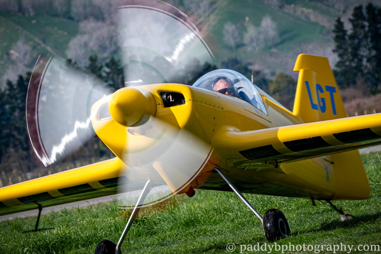 Russell prepares his Akrotech Giles G-200 for some aerobatics, Hood Aerodrome, Masterton NZ