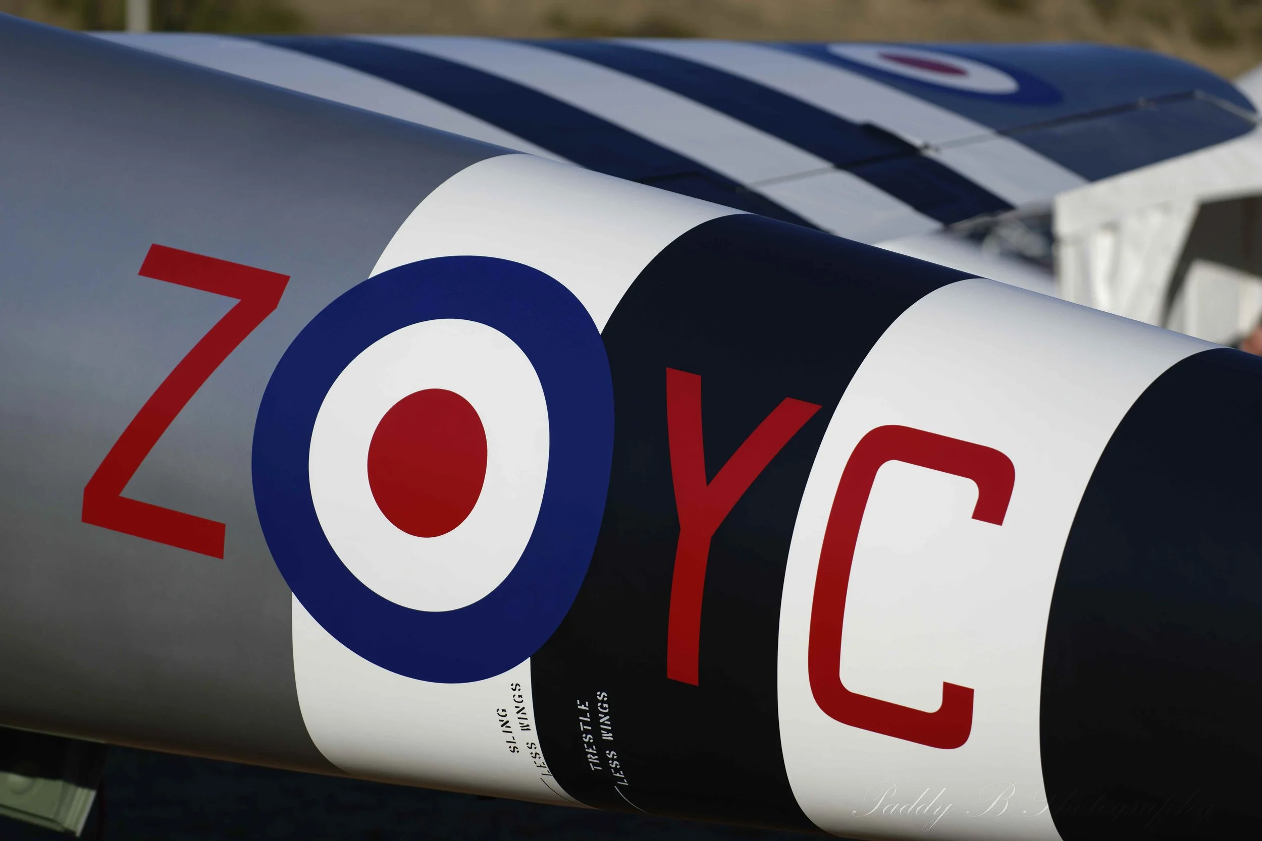 The newly completed Mosquito T.43 NZ2308 at Warbirds over Wanaka 2024 