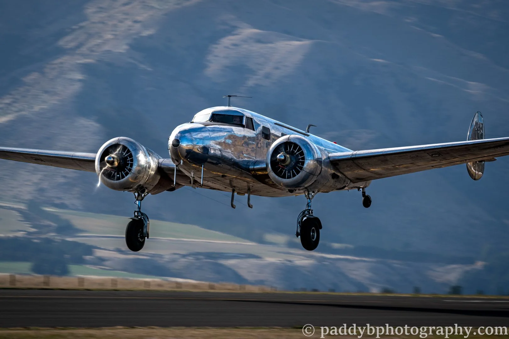 Lockheed Model 10 Electra getting airborne at Warbirds over Wanaka 2024 - Wanaka NZ