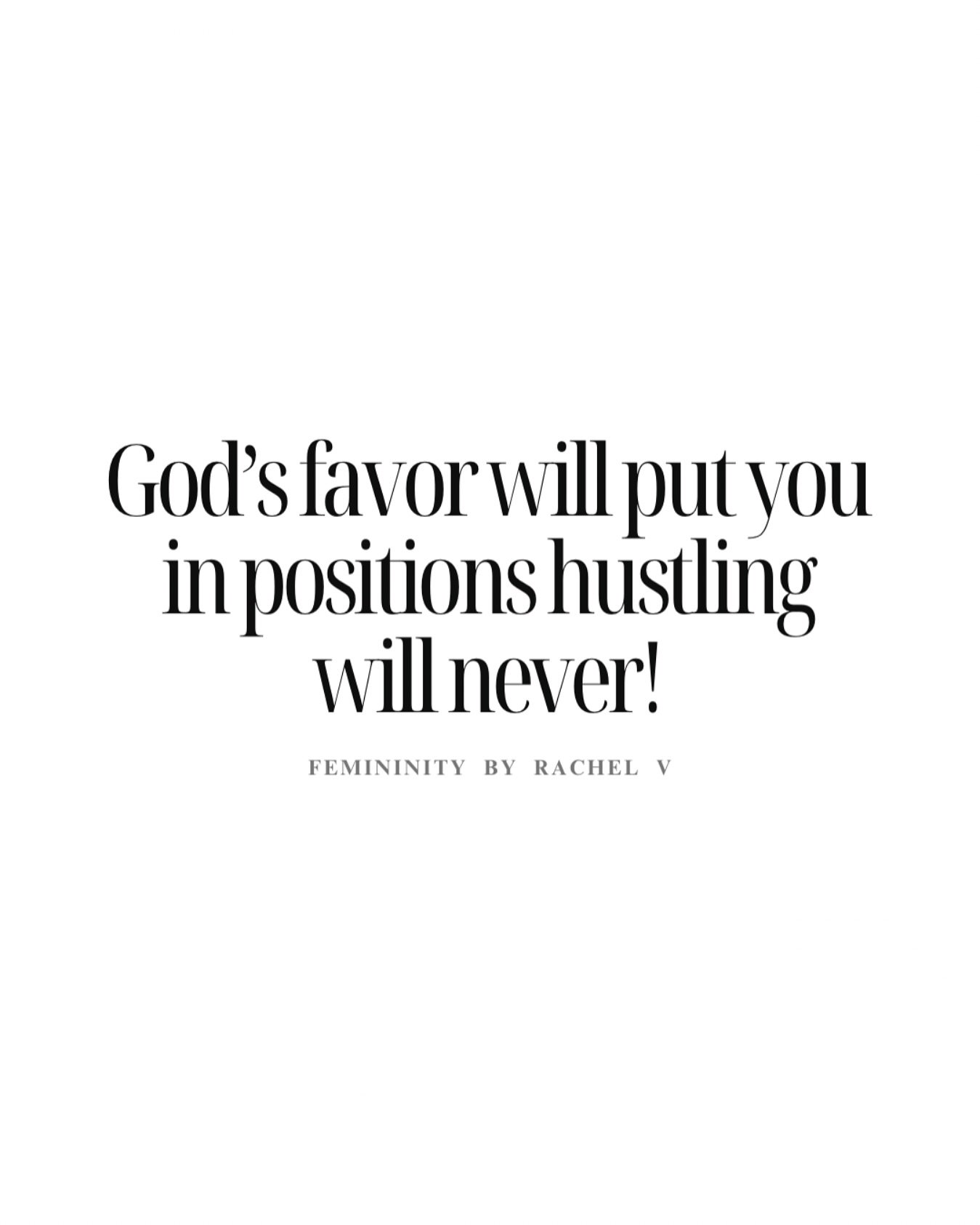 Blessed are those that are favored despite hardships and envy!

#fempreneur #femcommunity #femininitybyrachelv #newpodcast #foundation #communityservice #nonprofit #Entrepreneur #success #digitalproduct #empowerment #RachelV