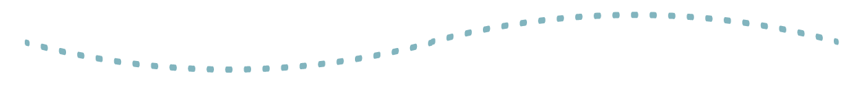 A series of light blue dotted lines forming a wave pattern in the sky.