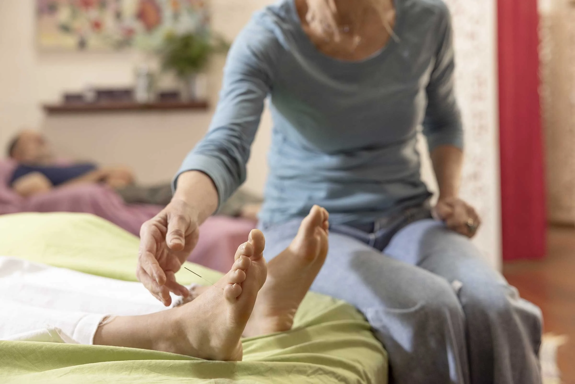 The private treatment space at Petaluma Community Acupuncture & Remedy Apothecary allows for one-on-one appointments.