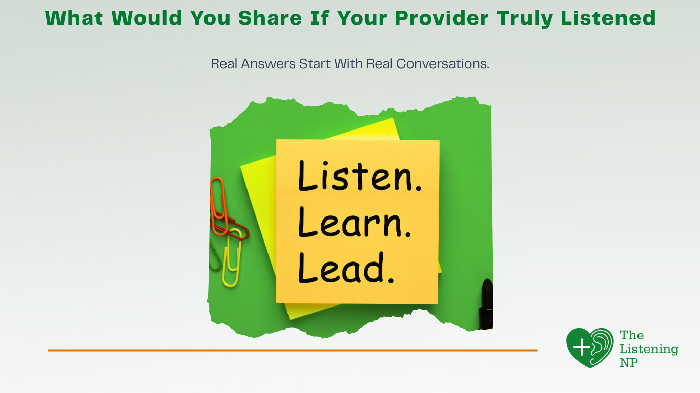 Why a Real Conversation Is the Foundation of Better Hormone Care