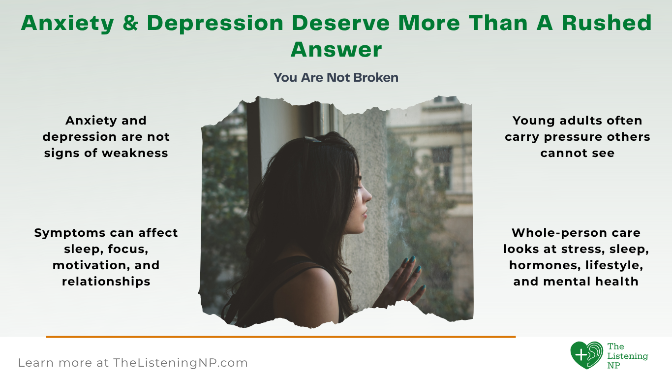 You Are Not Broken: Anxiety and Depression Support for Young Adults