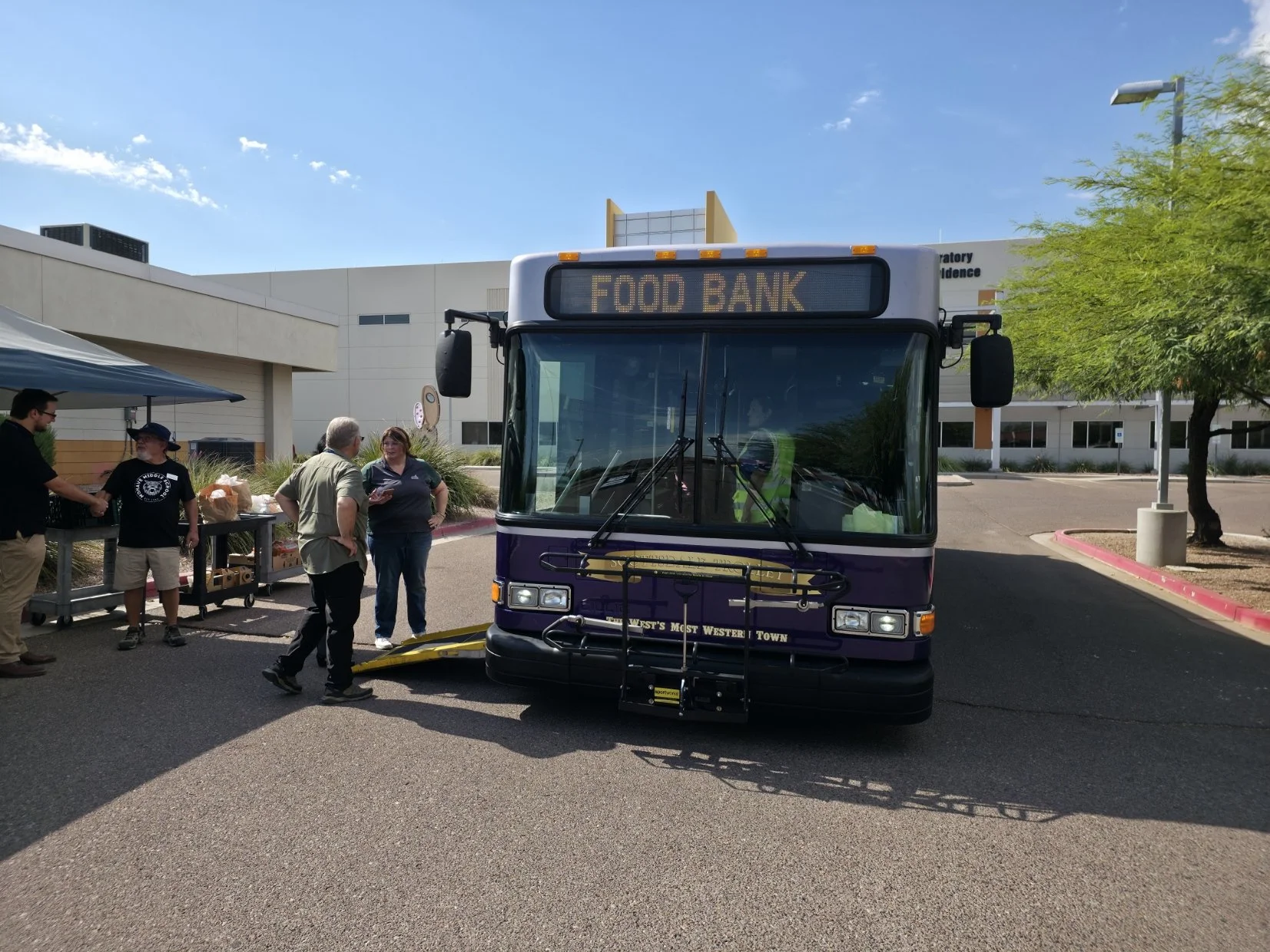 City of Scottsdale Food Bank Trolley at the Food Bank