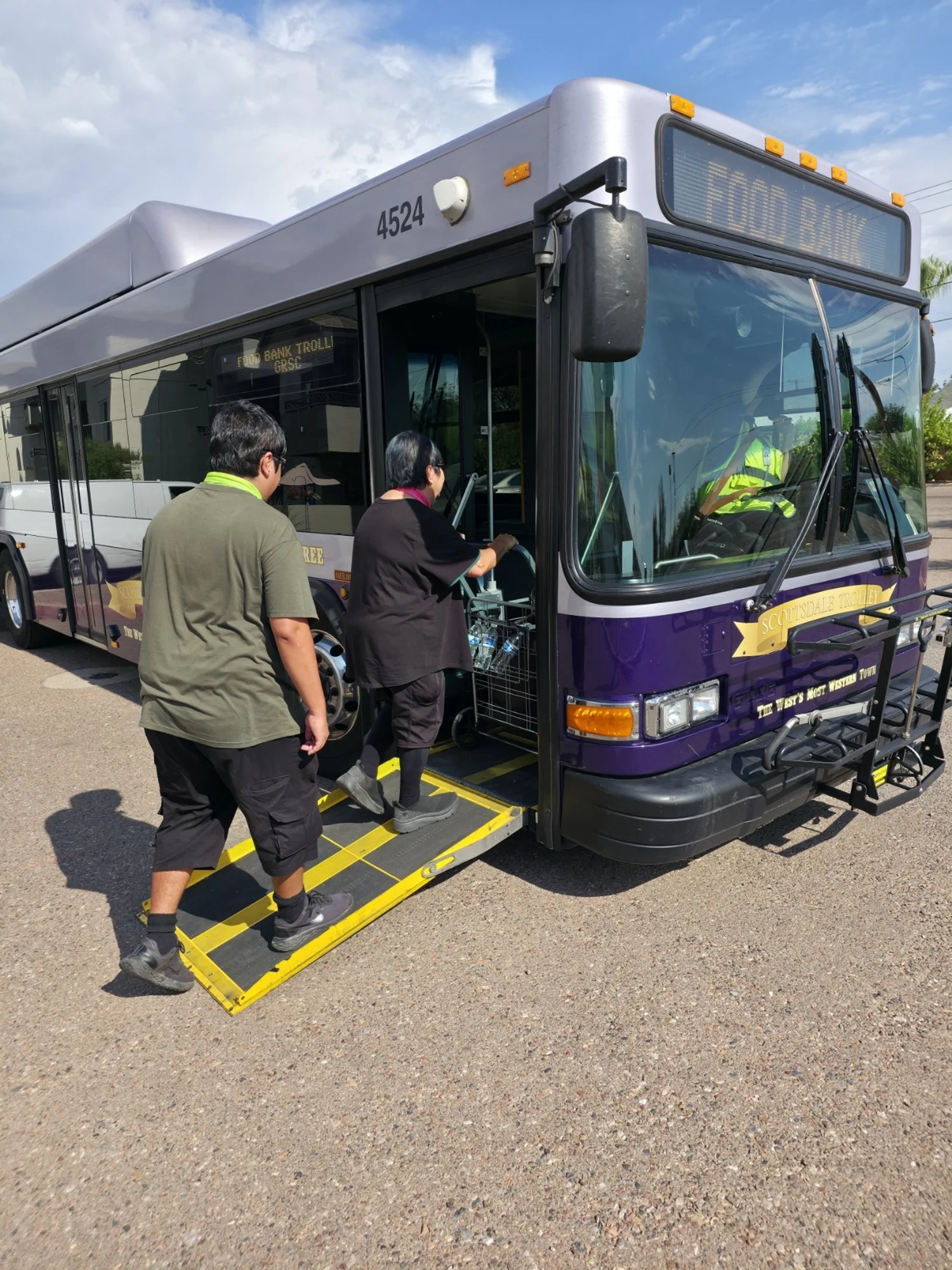 City of Scottsdale Food Bank Trolley at Granite Reef Senior Center
