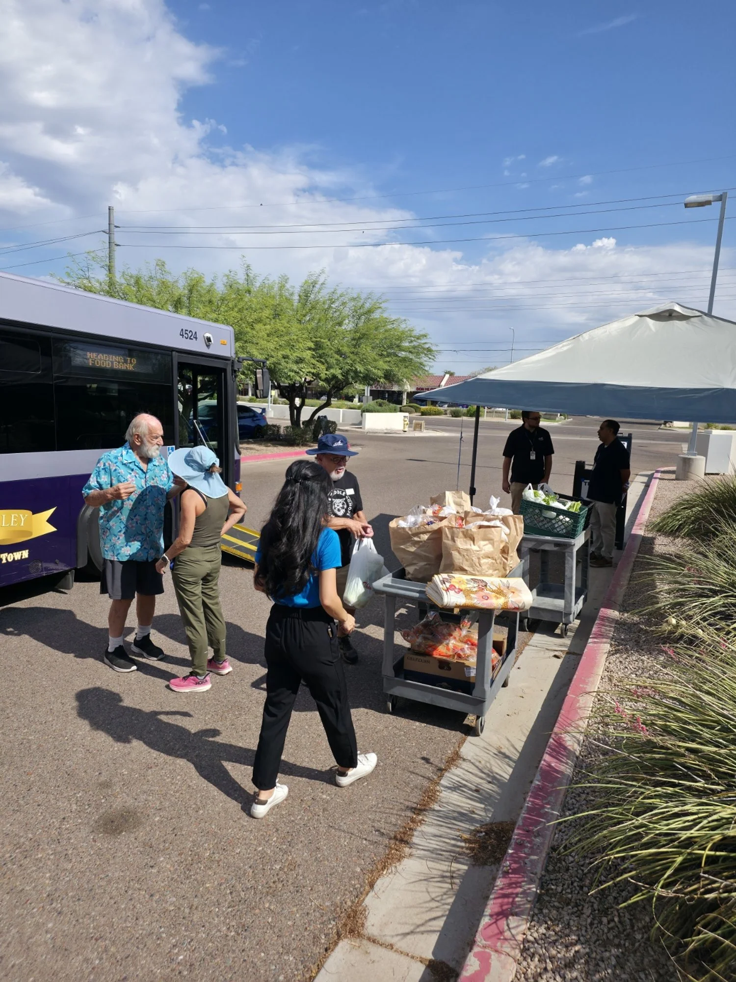 City of Scottsdale Food Bank Trolley at the Food Bank