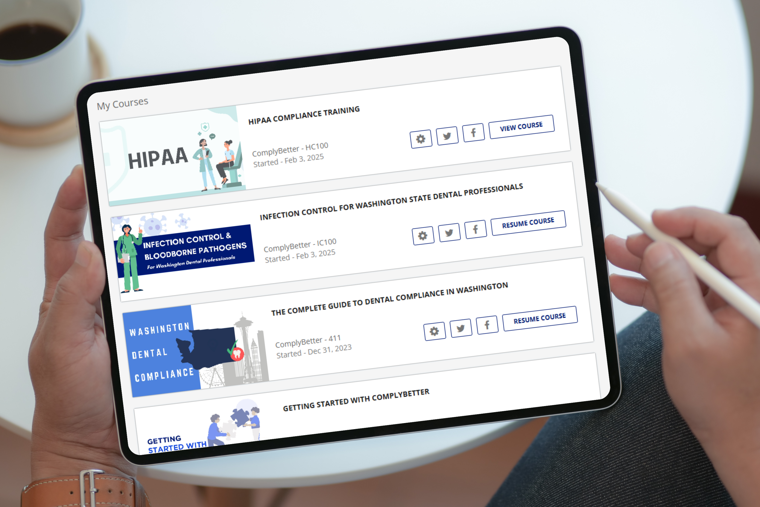 Compliance Features — ComplyBetter | Online Compliance for WA Dentists ...