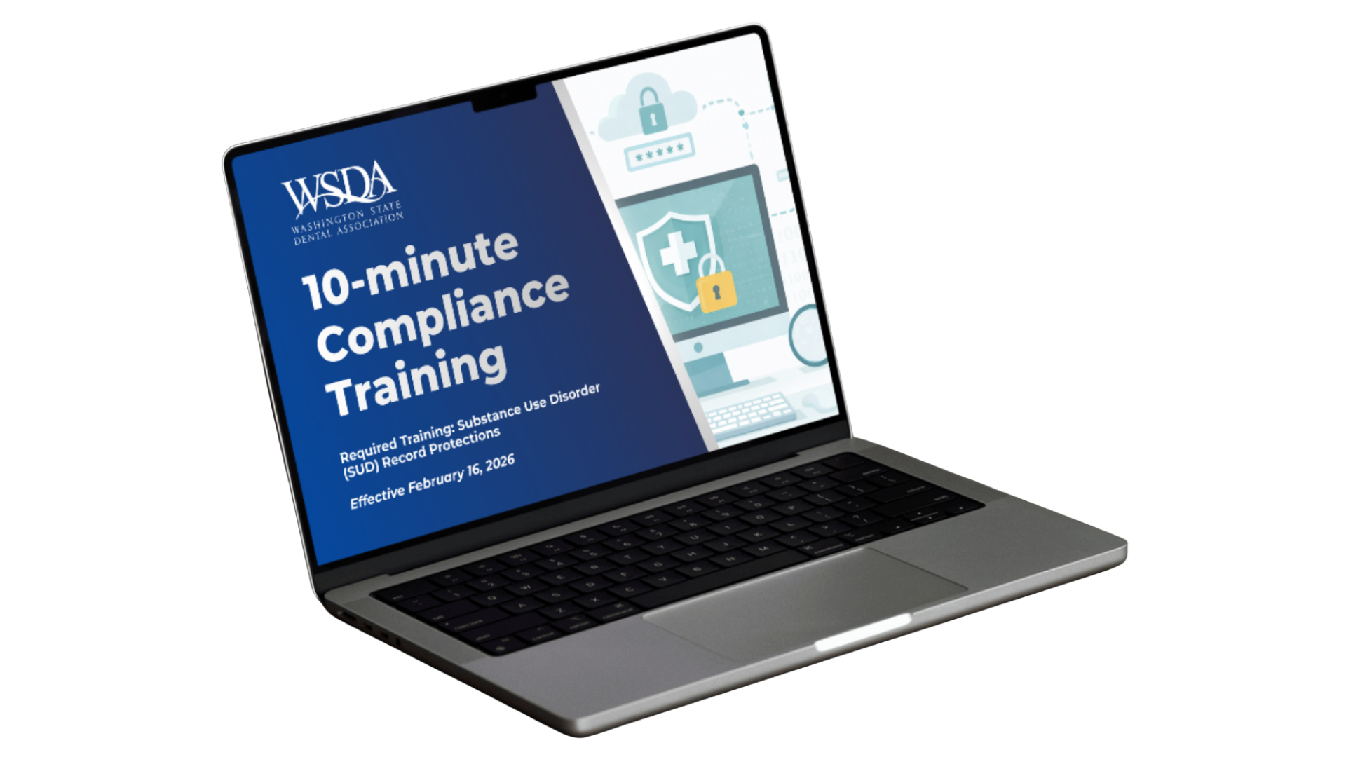 ComplyBetter HIPAA SUD Course on Laptop Screen