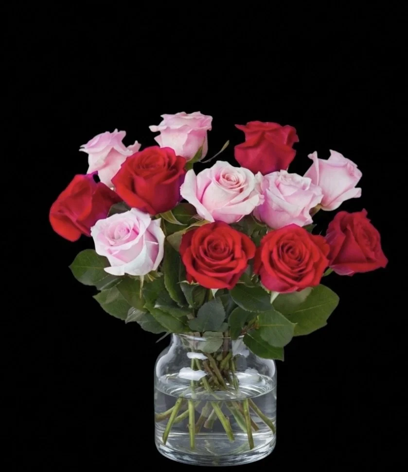 Pink & Red Rose Arrangement