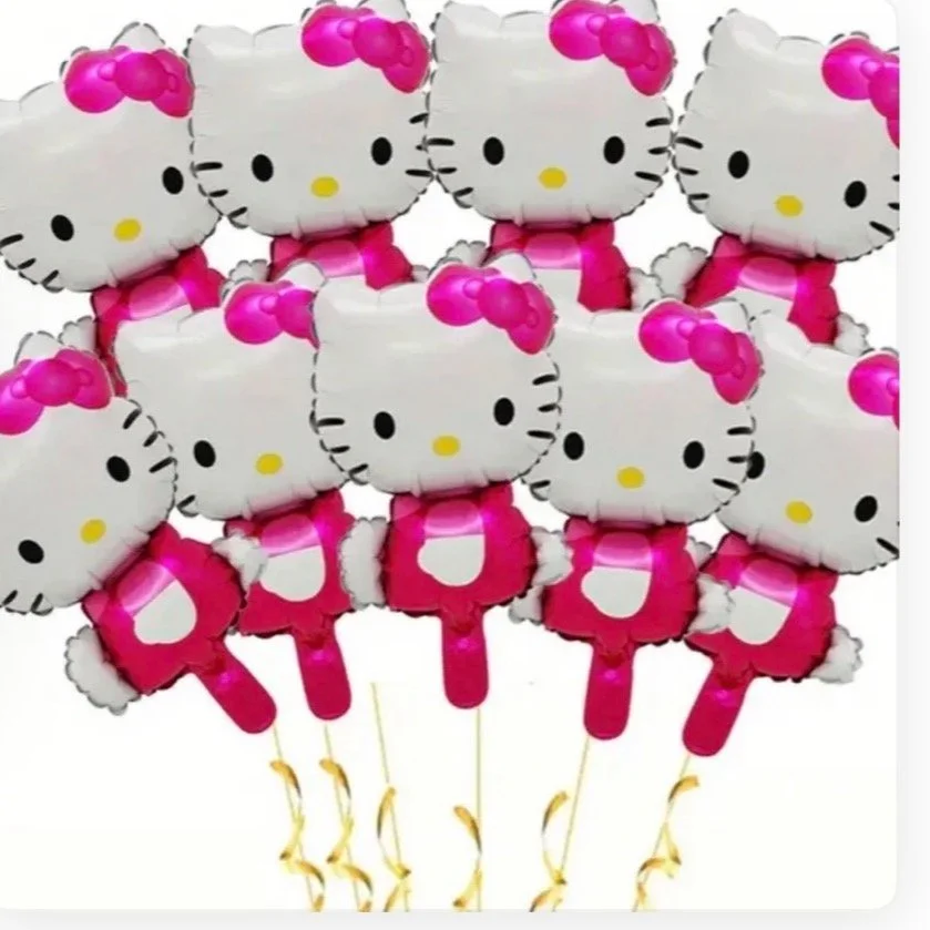 " Add a Cute Kitty Balloon stick to your Flower Bouquet! It is a sweet surprise