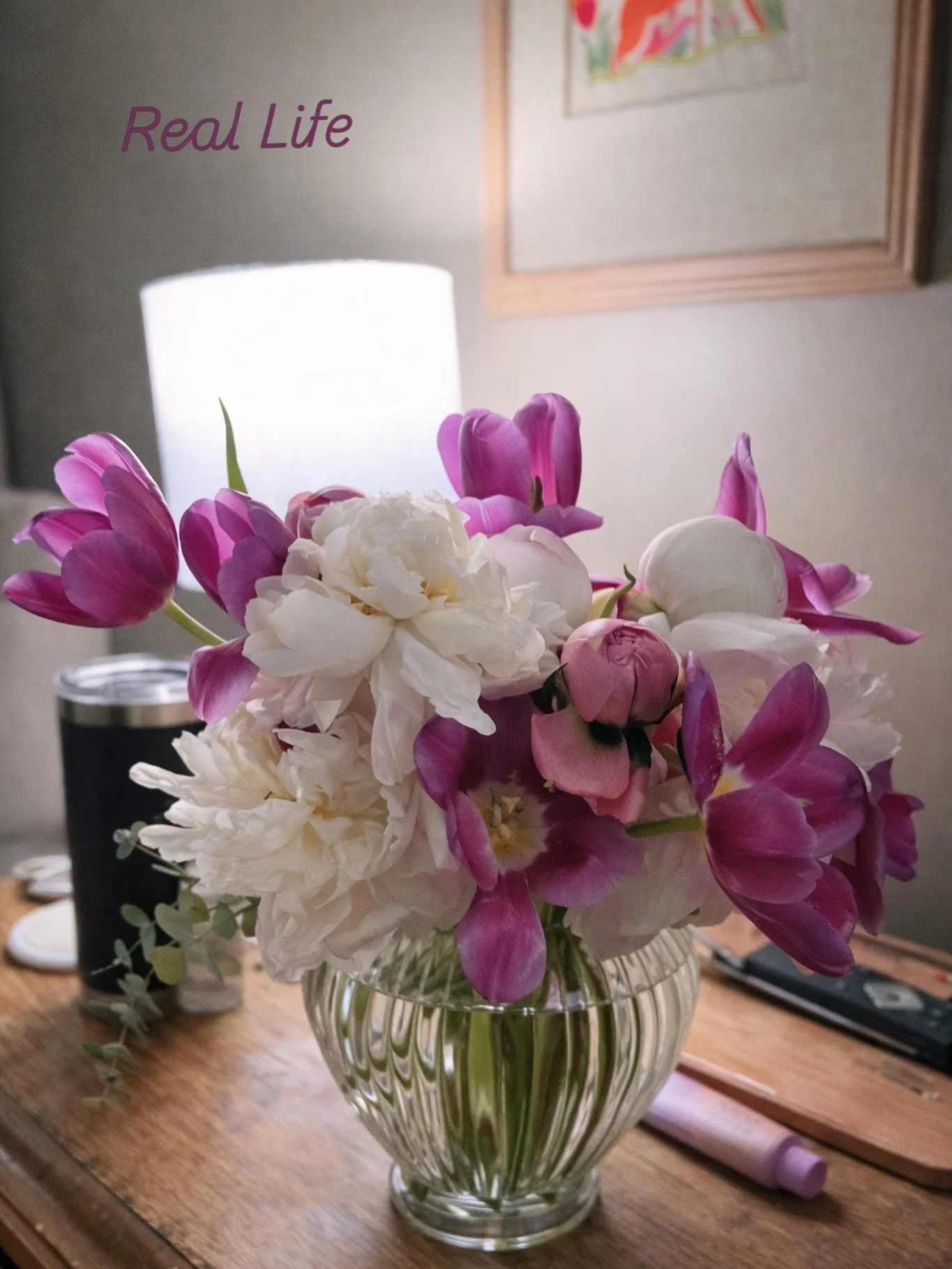 Real life tonight.
Not feeling well, but these made it a little softer.